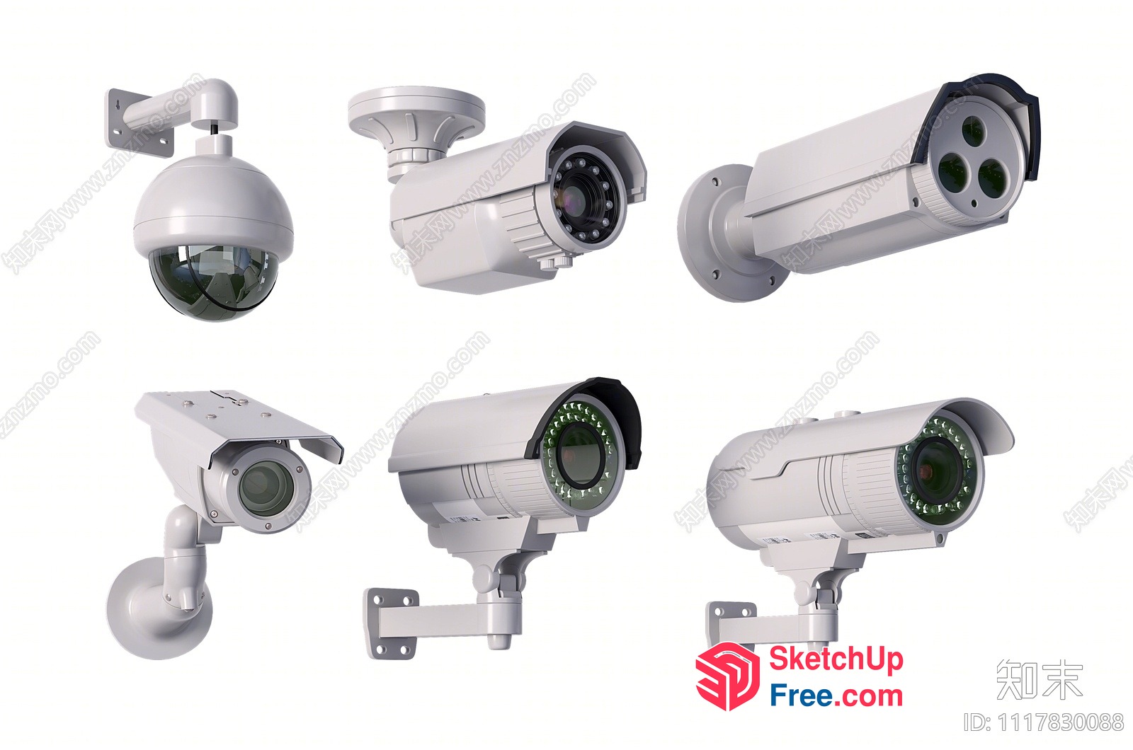 Security Camera Collection 3D SketchUp File