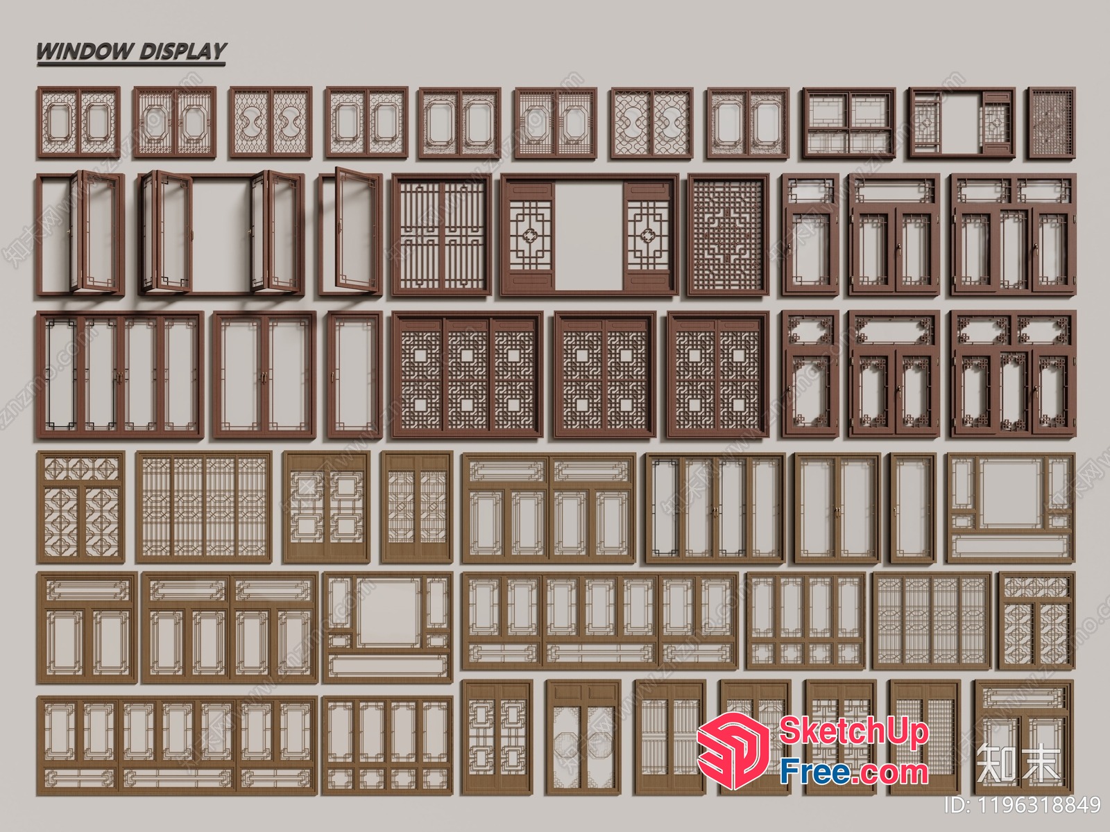 Window Display Collection 3D SketchUp File
