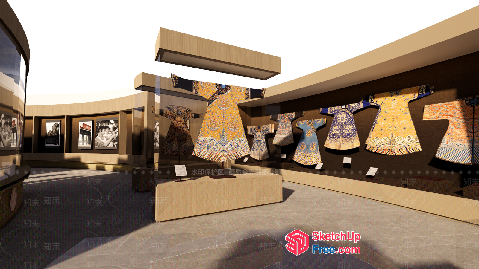 Museum Of Traditional Chinese Art 3D SketchUp File