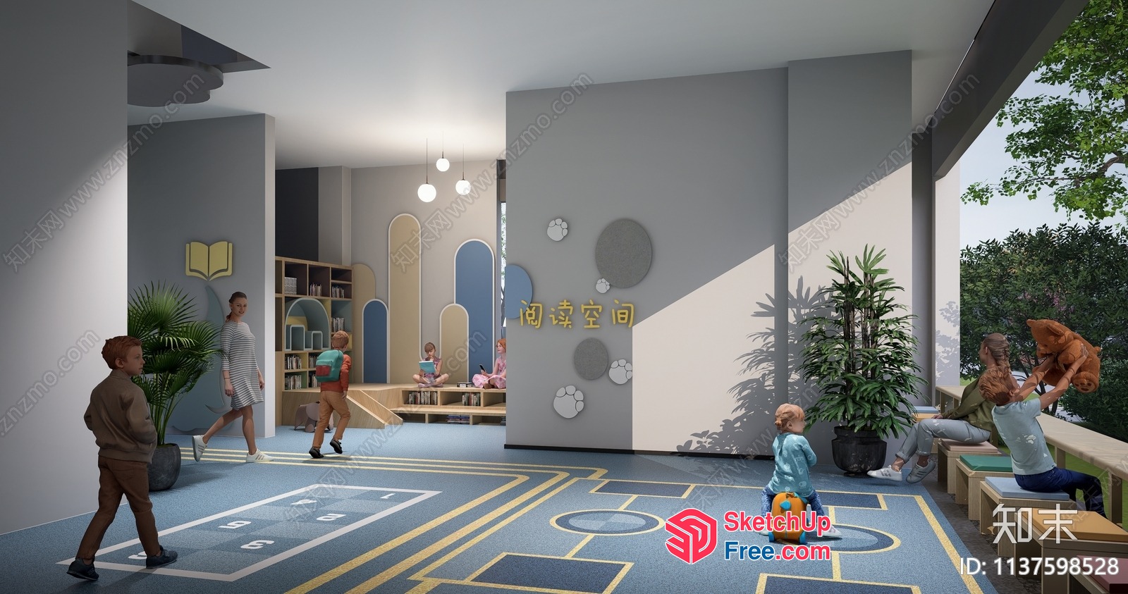 Modern Children'S Play Area With Creative Design Elements 3D SketchUp File
