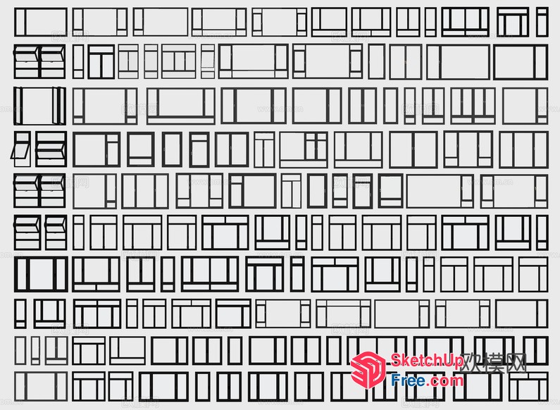 Exterior Facade Of A Modern Office Building 3D SketchUp File