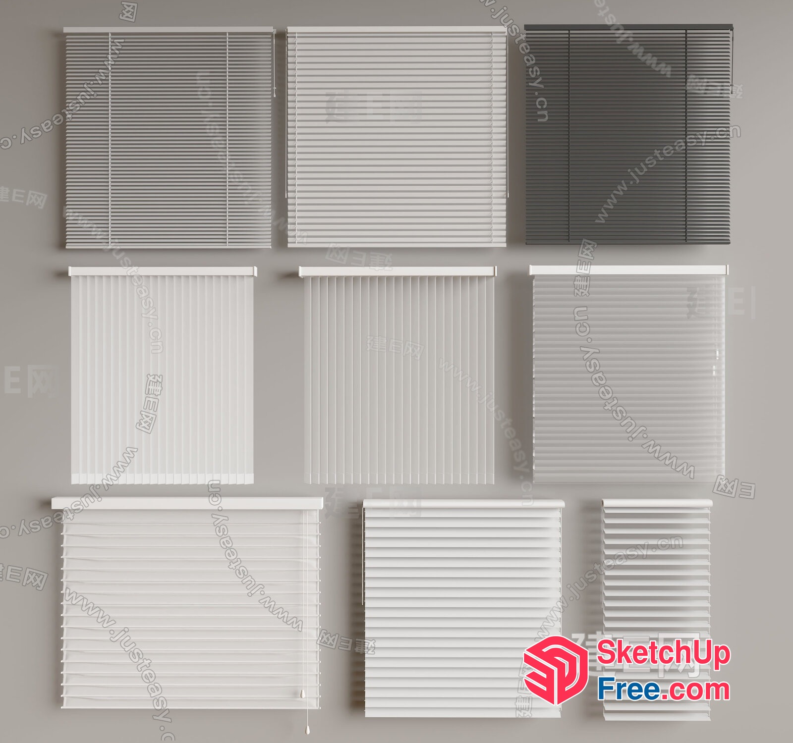 Interior Window Treatments 3D SketchUp File