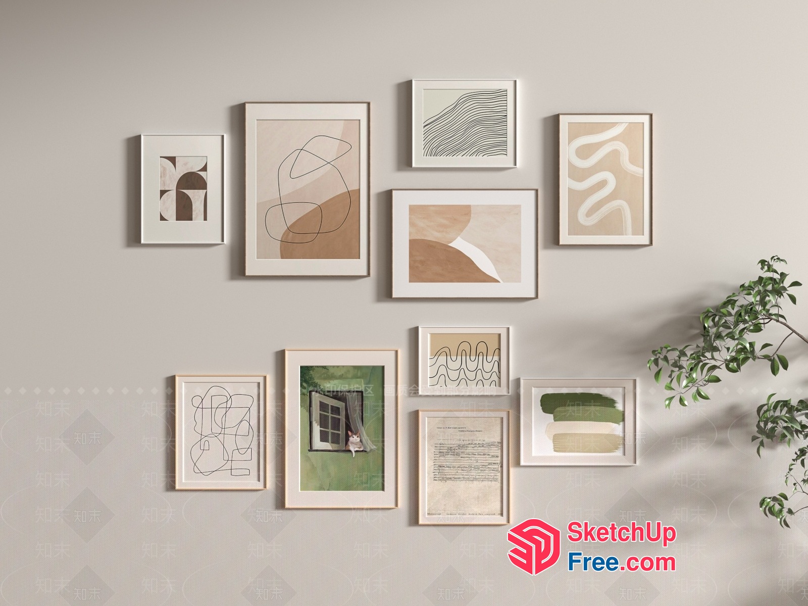 Minimalist Artwork Collection 3D SketchUp File