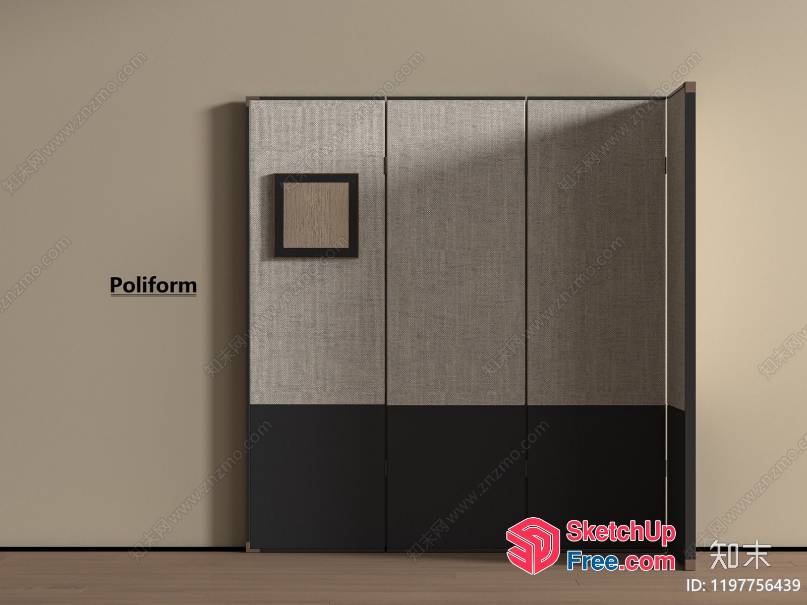 Modern Minimalist Wardrobe Design 3D SketchUp File