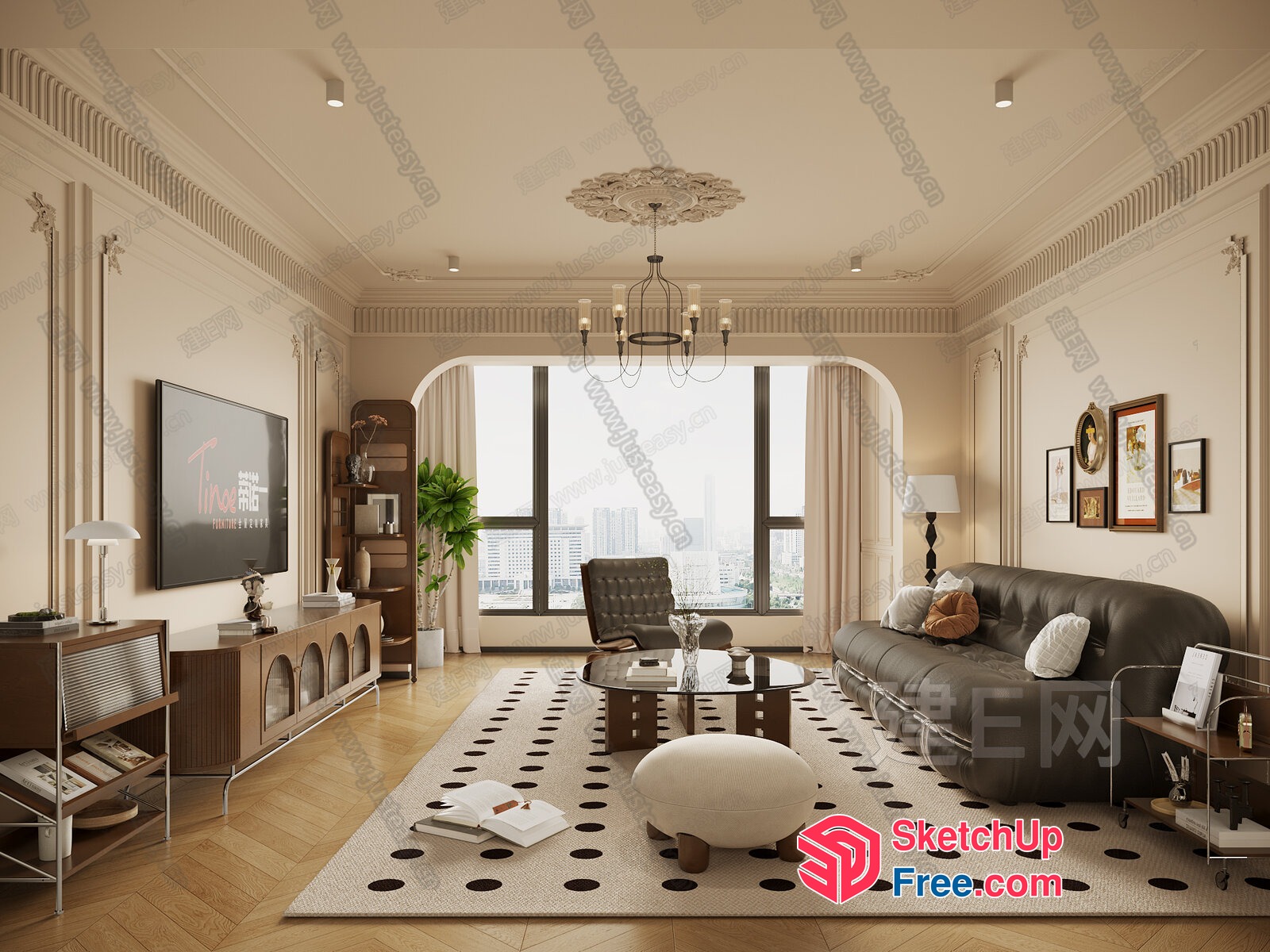 Classic Moulding And Ceiling Detail 3D SketchUp File