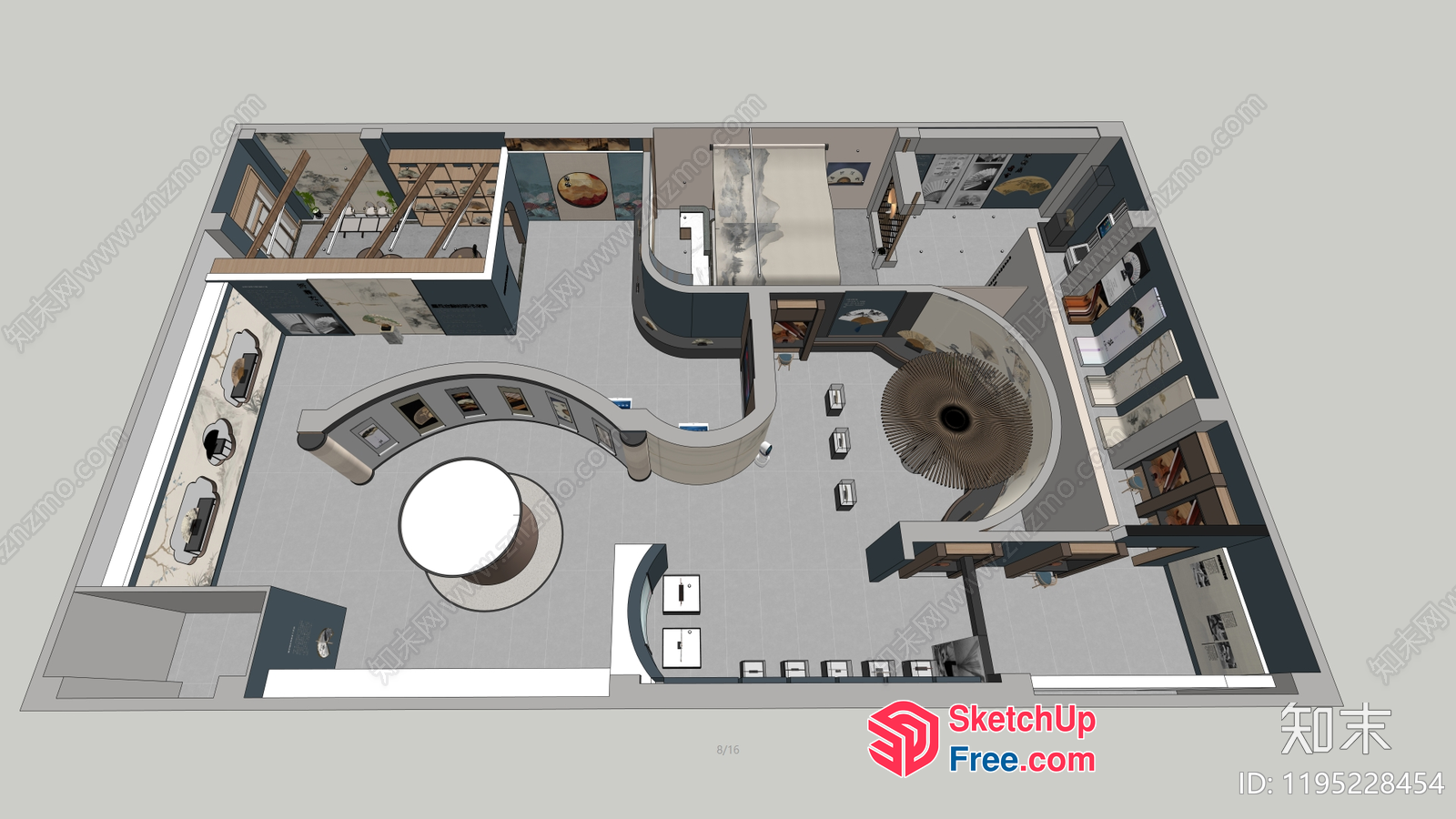 A Stylish And Modern Living Room Interior 3D SketchUp File