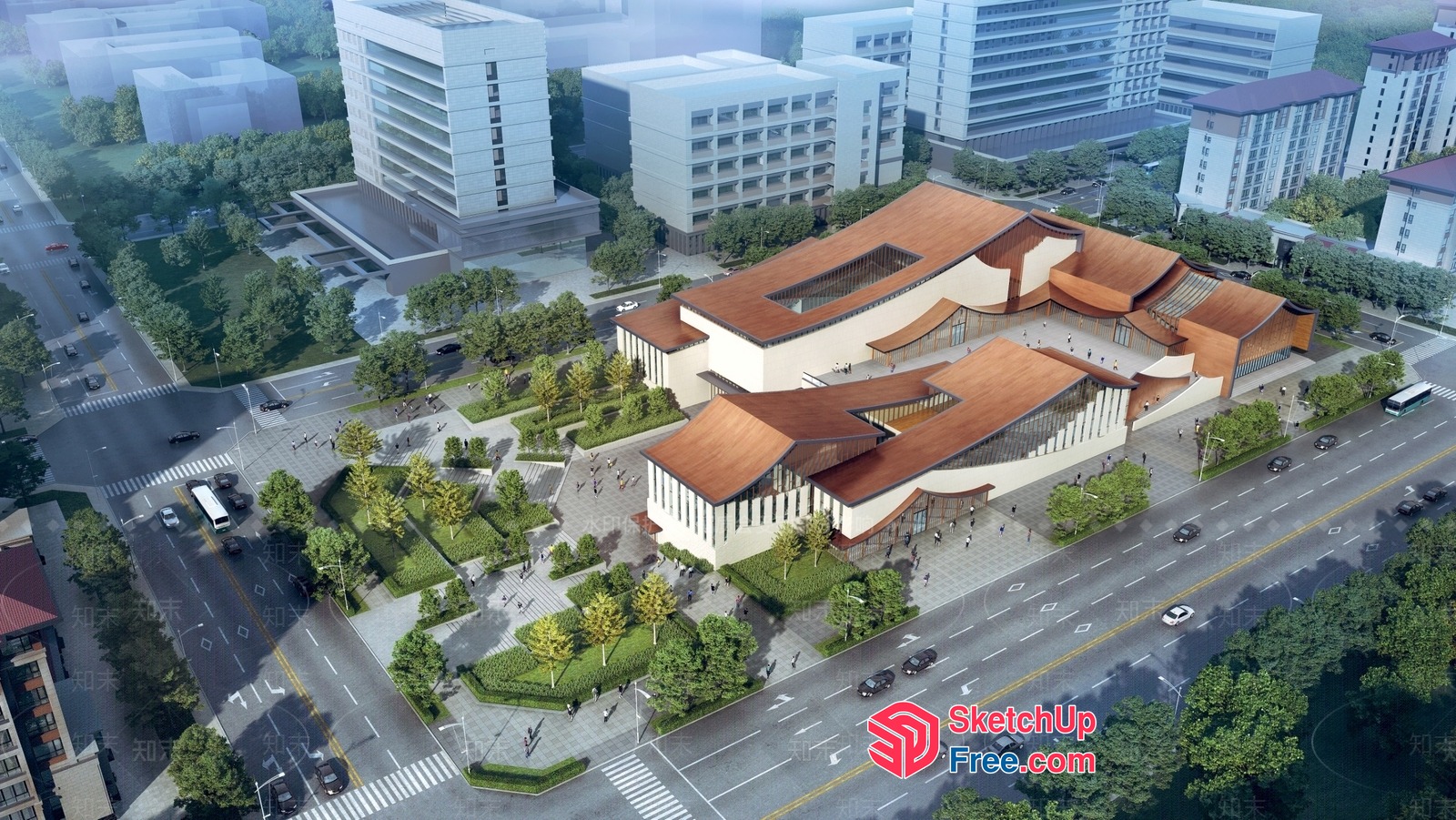 Futuristic Urban Development Project 3D SketchUp File