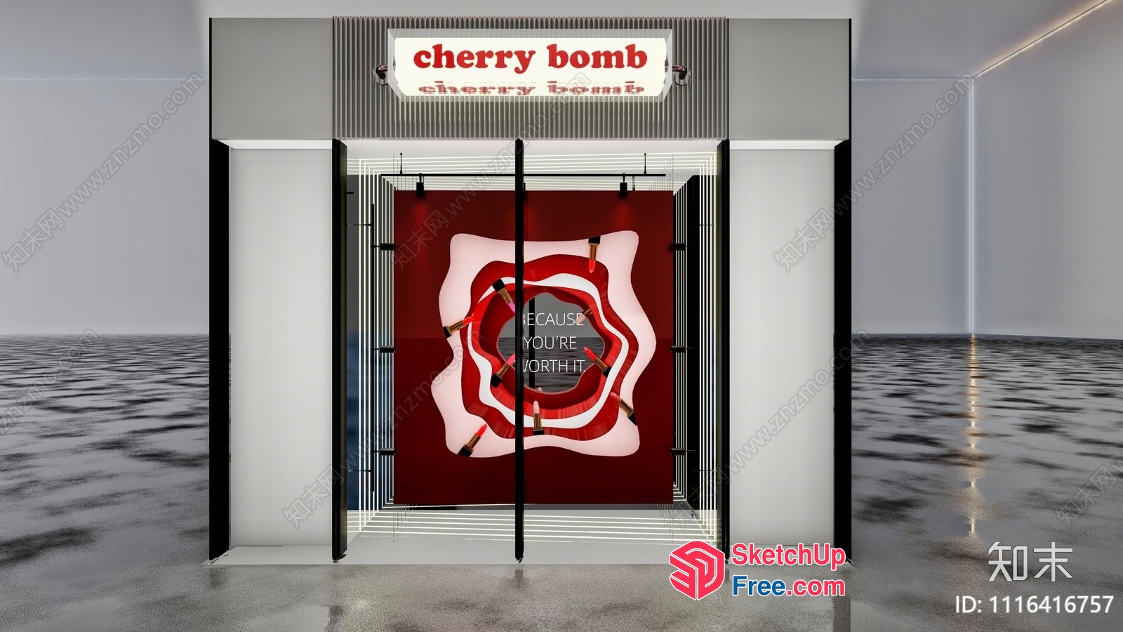 Cherry Bomb Interior Design 3D SketchUp File