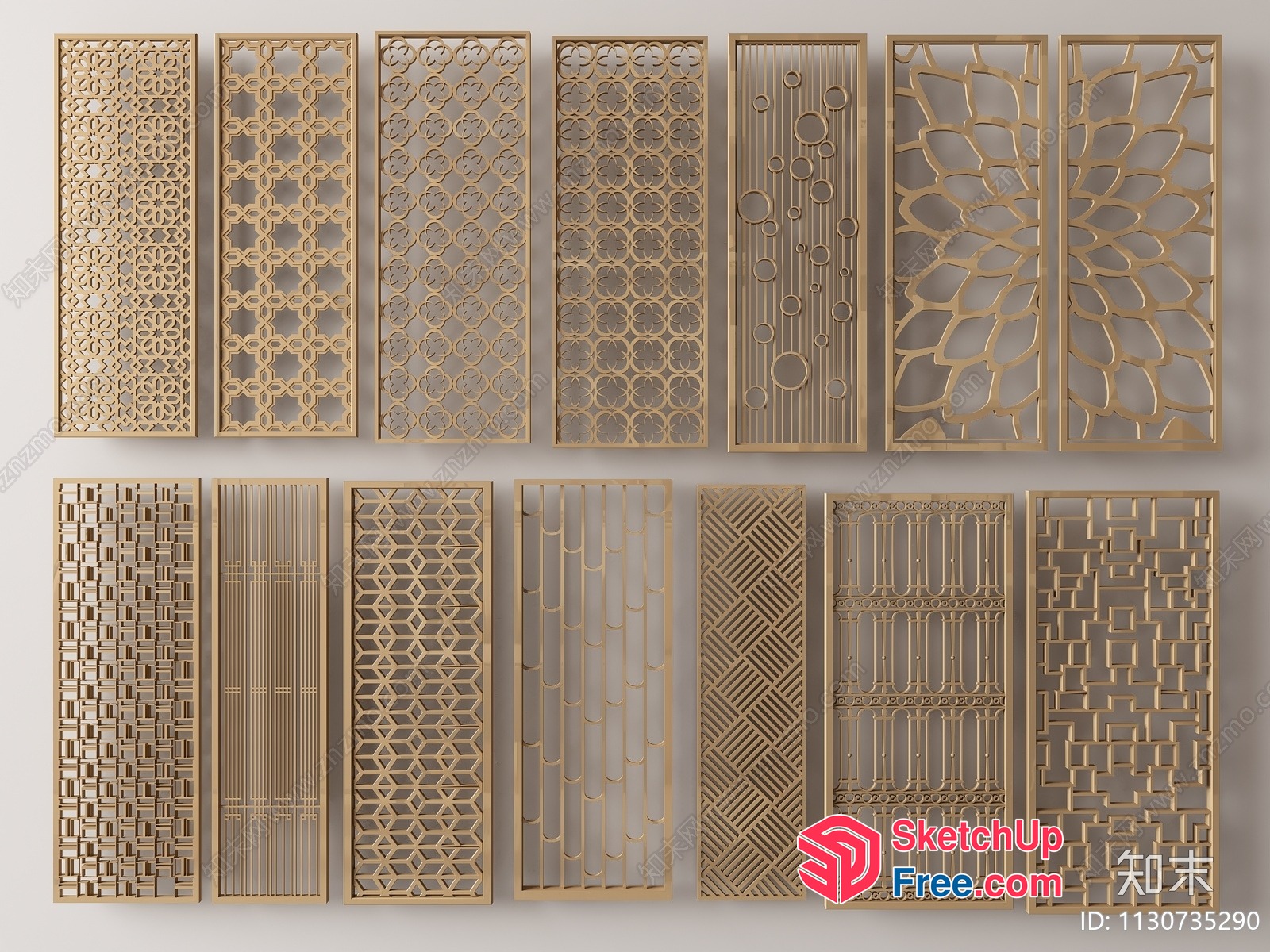 Decorative Wall Panels 3D SketchUp File
