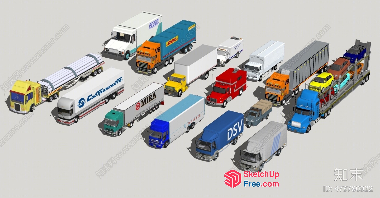 3D Transportation Vehicles 3D SketchUp File