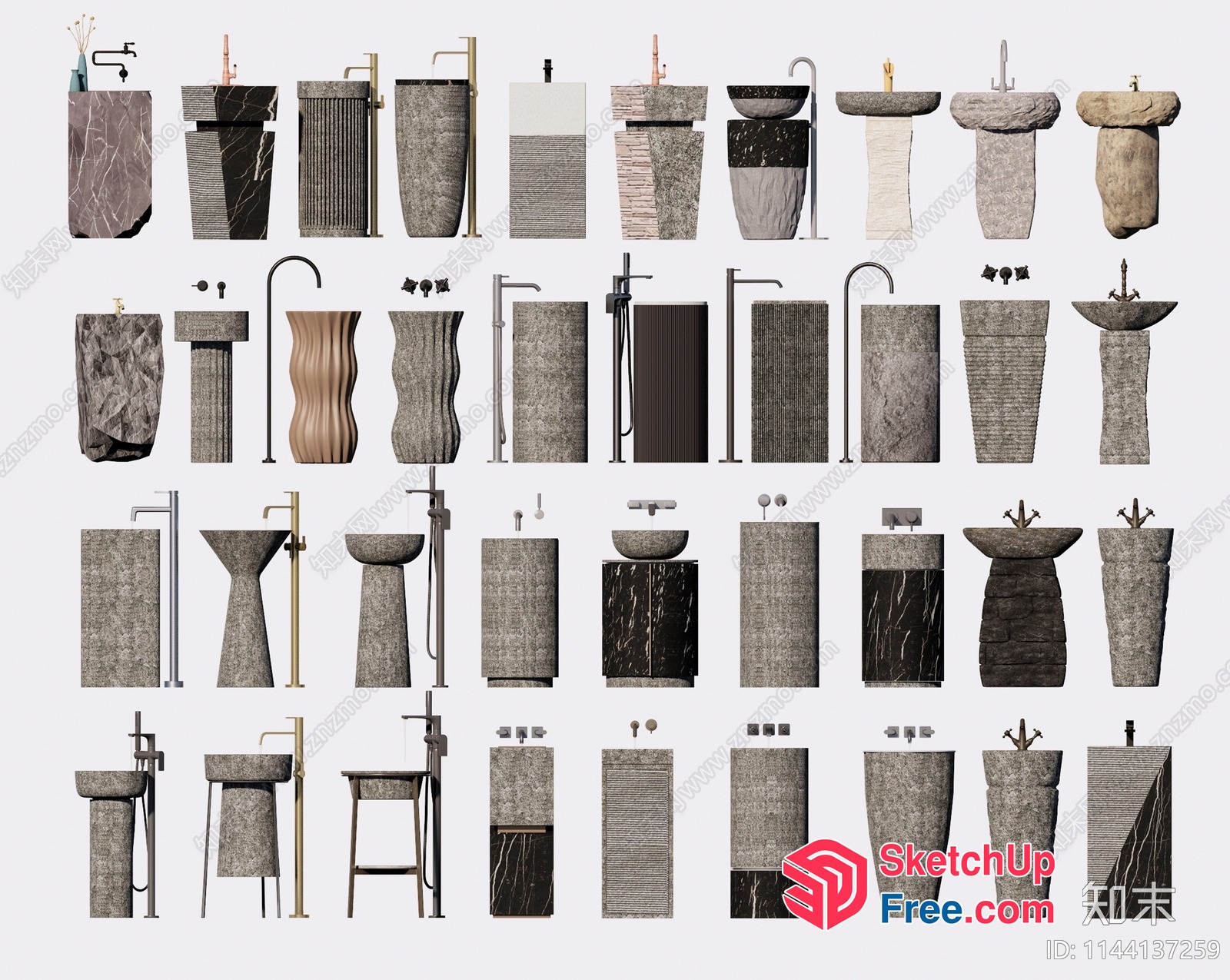 Bathroom Sink Designs 3D SketchUp File