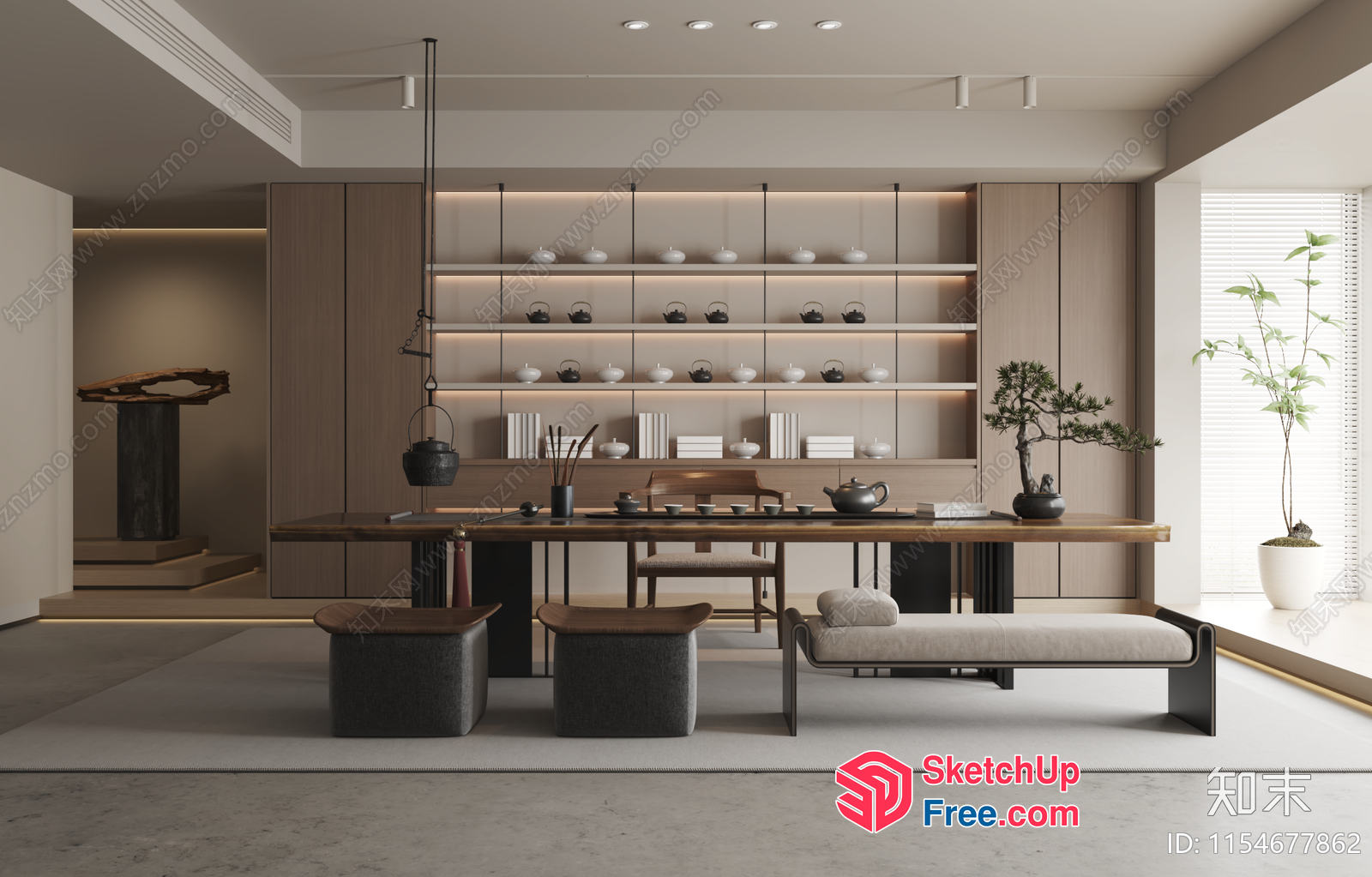 Modern Minimalist Interior Design 3D SketchUp File