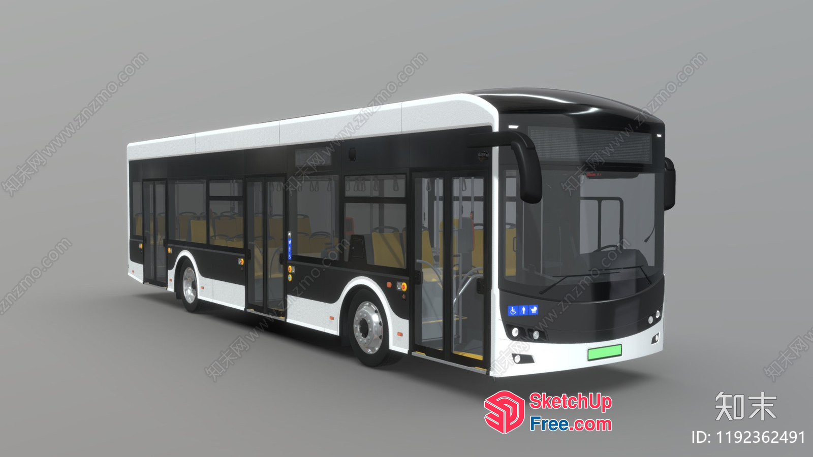 Modern Bus Interior 3D SketchUp File