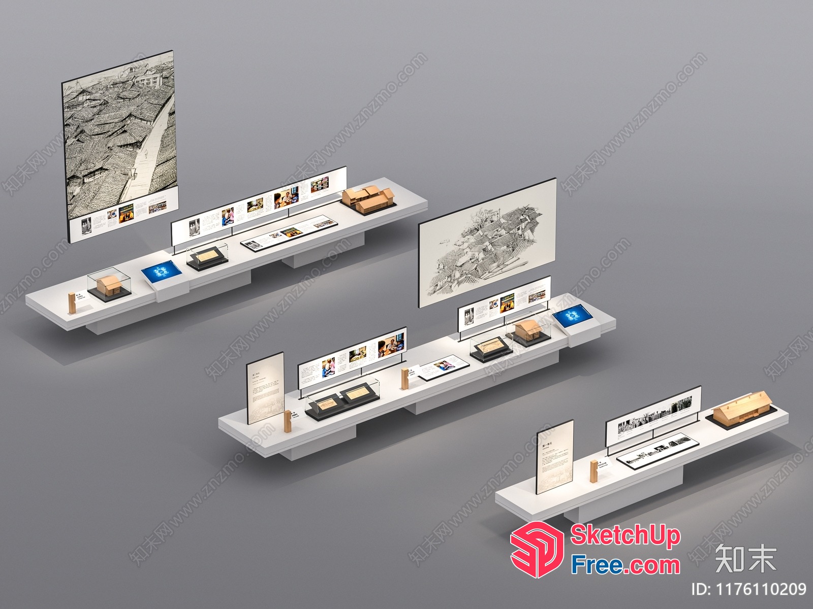 Exhibition Display Racks 3D SketchUp File