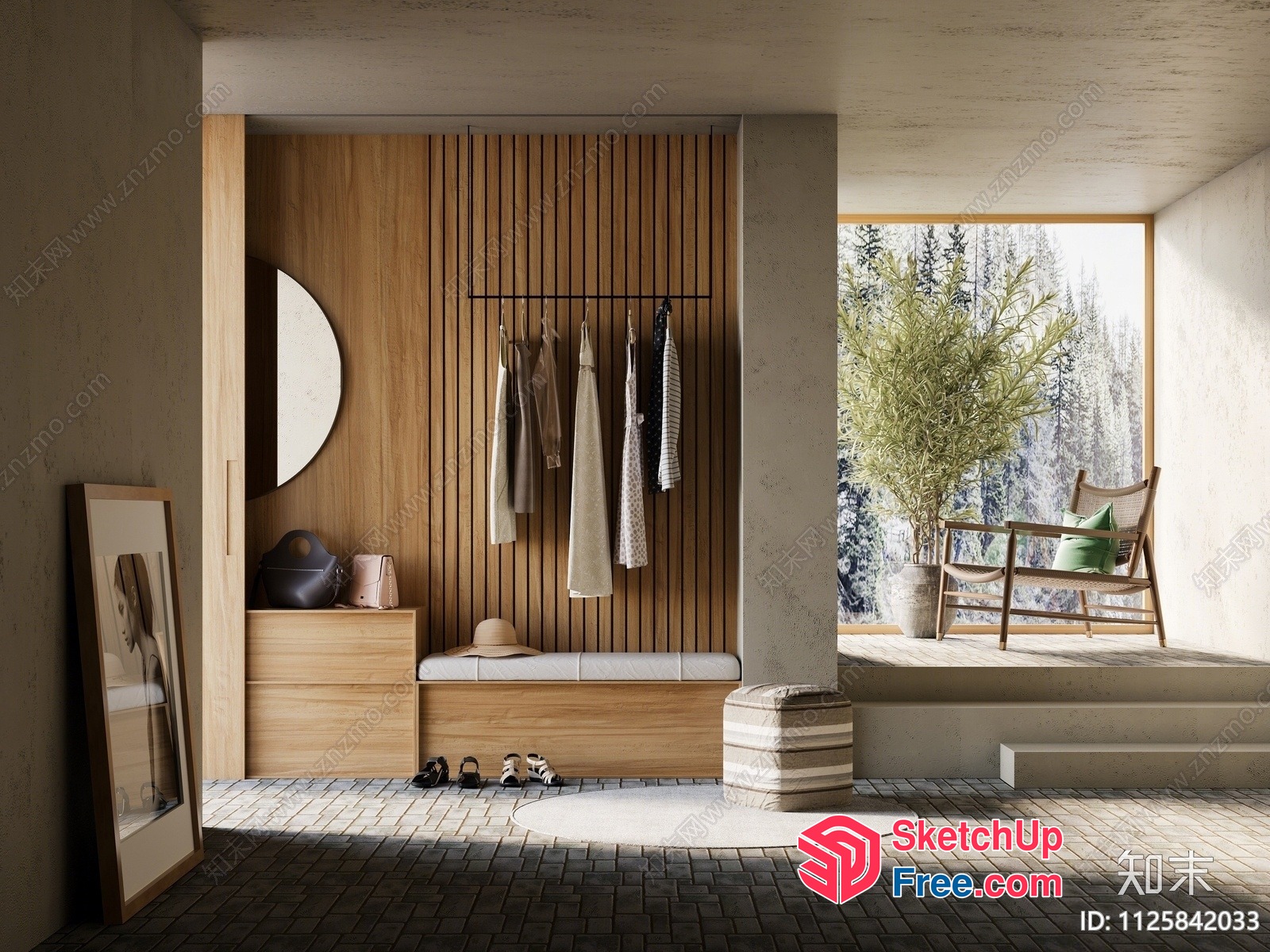Modern Minimalist Interior Design 3D SketchUp File