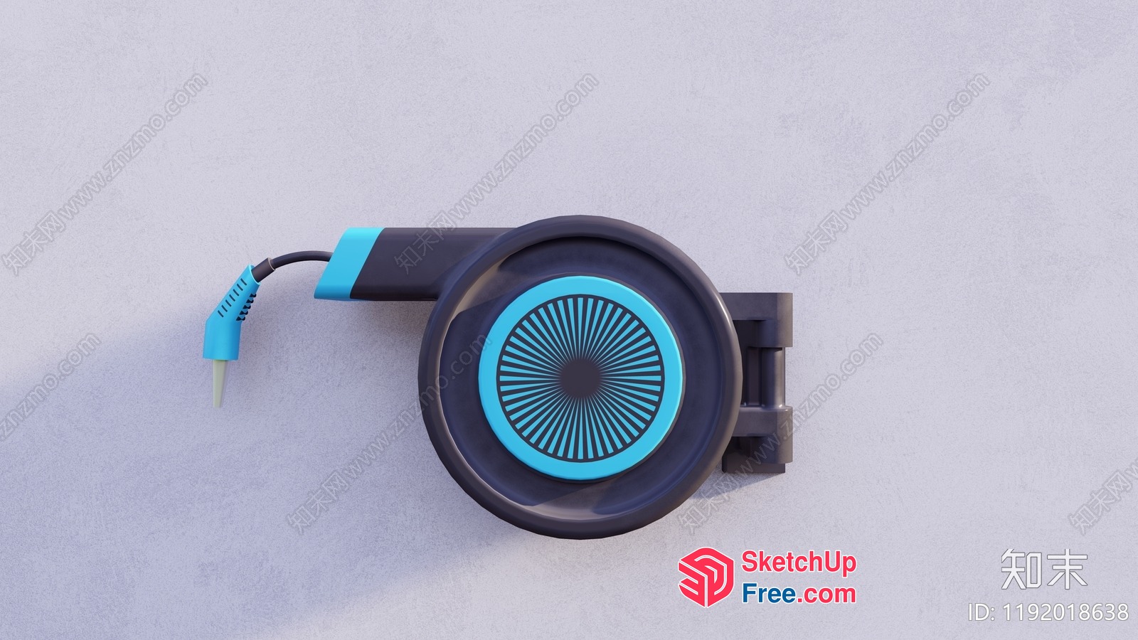 Wall-Mounted Electric Fan 3D SketchUp File