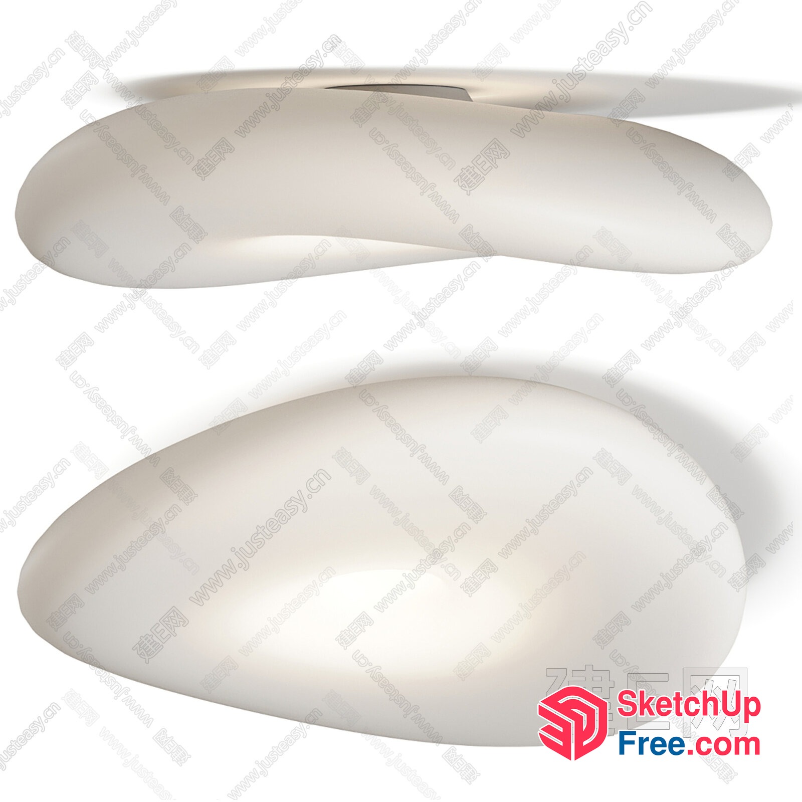 Elegant Modern Ceiling Light Fixture 3D SketchUp File