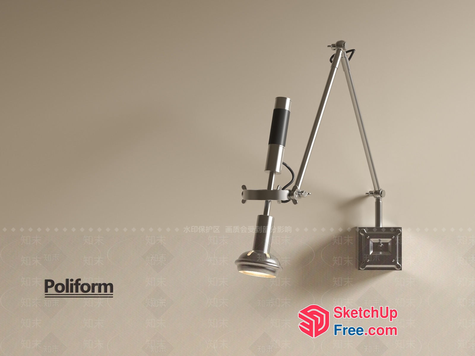 Poliform Lighting Fixture 3D SketchUp File