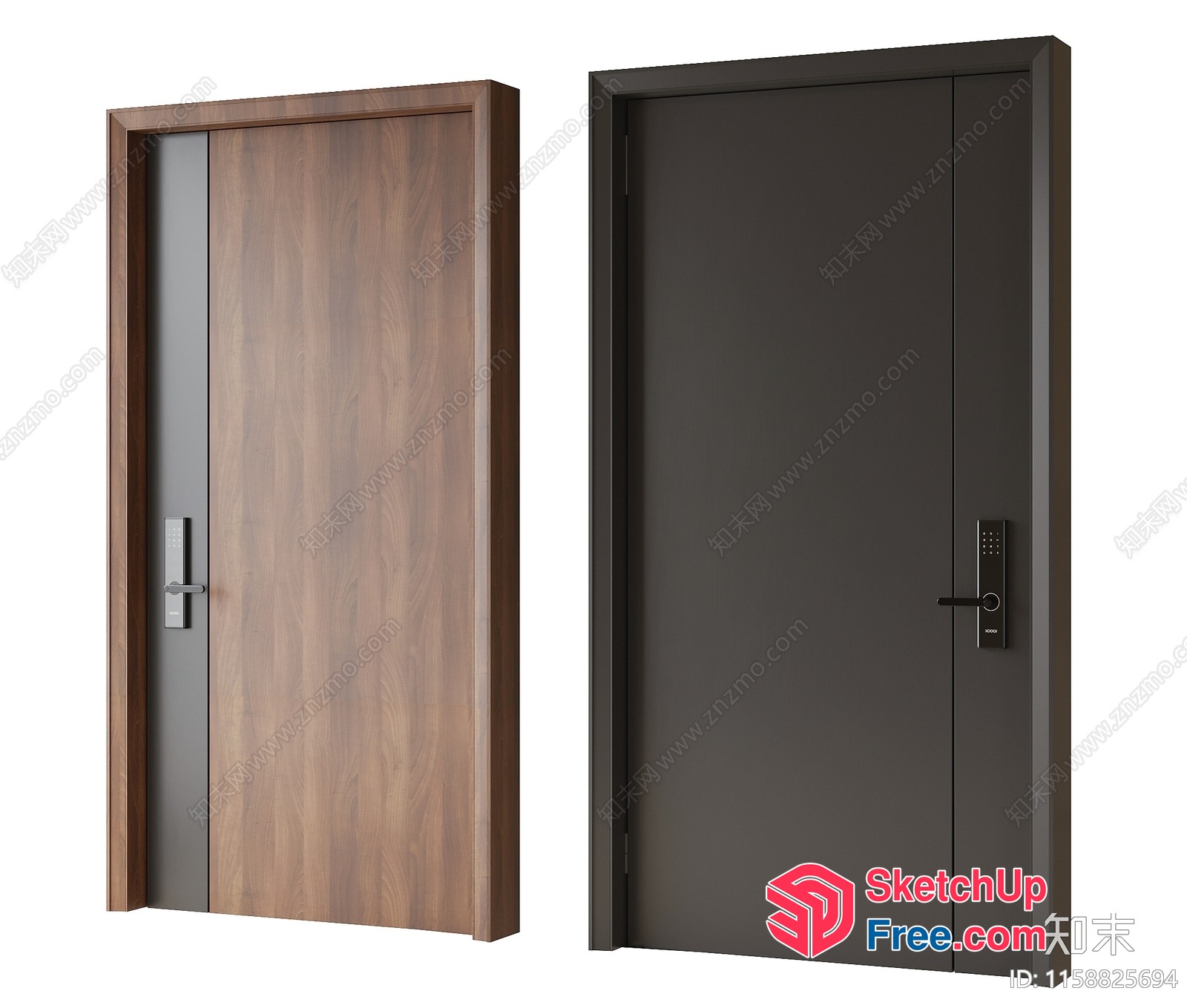 Elegant Modern Doors 3D SketchUp File