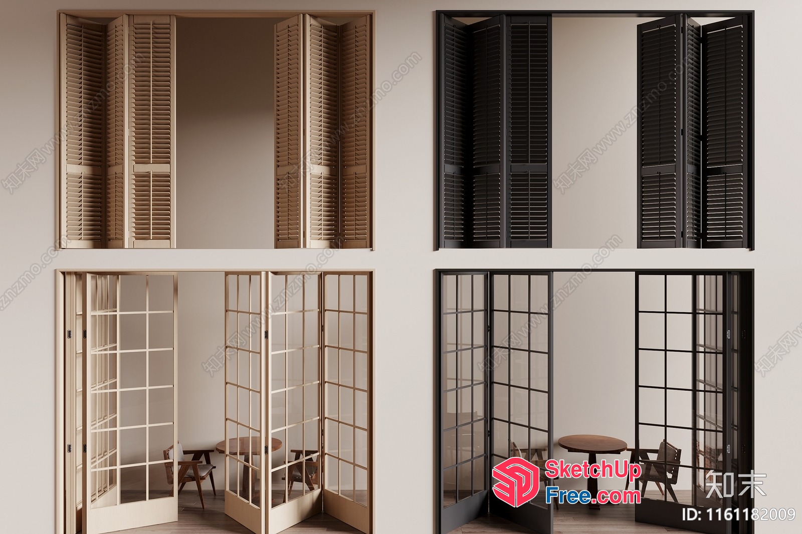 Elegant Room Divider Designs 3D SketchUp File
