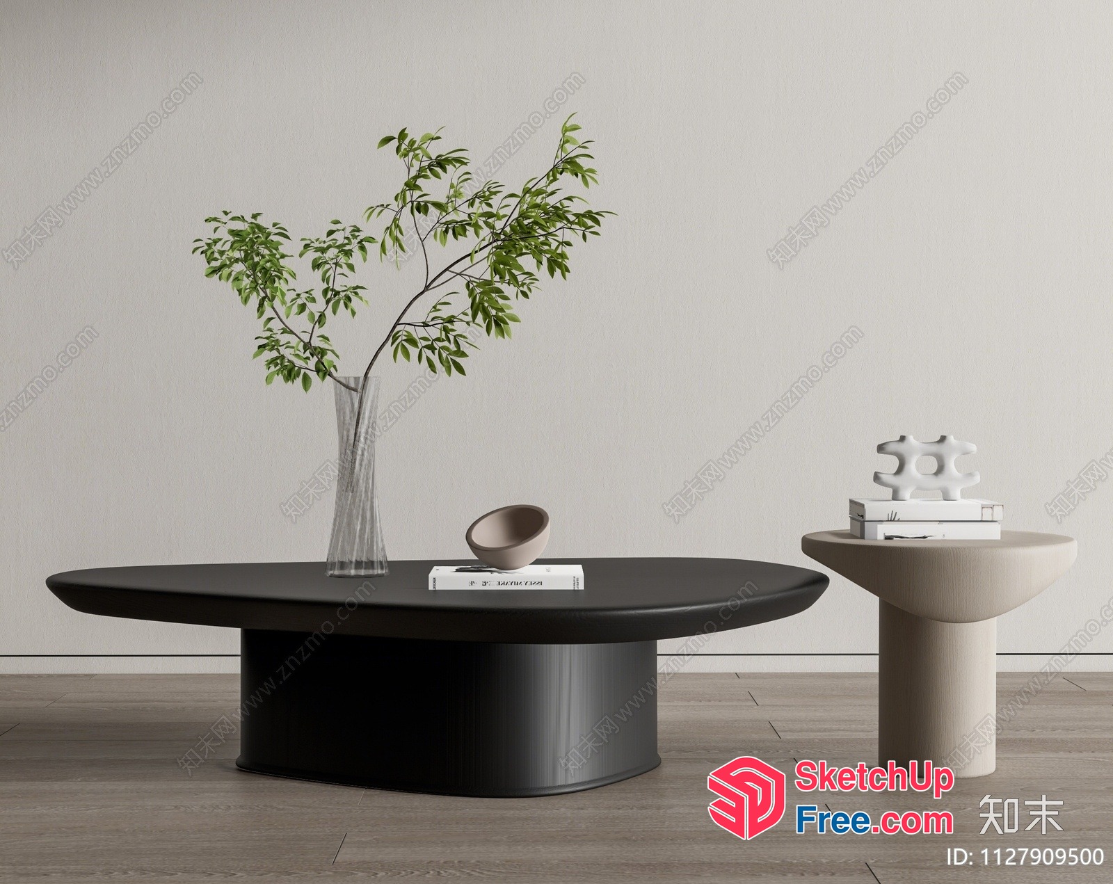 Modern Minimalist Living Room Coffee Table 3D SketchUp File