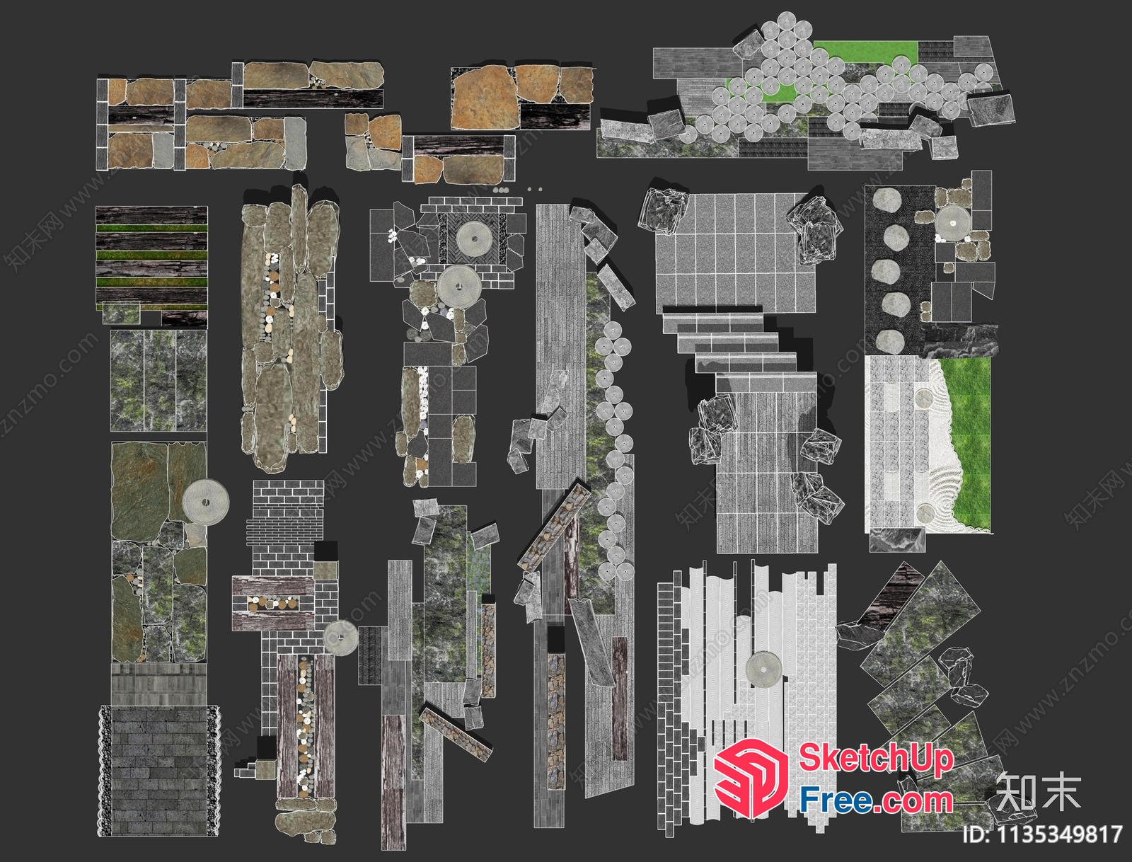 Exterior Decor For Commercial Street 3D SketchUp File