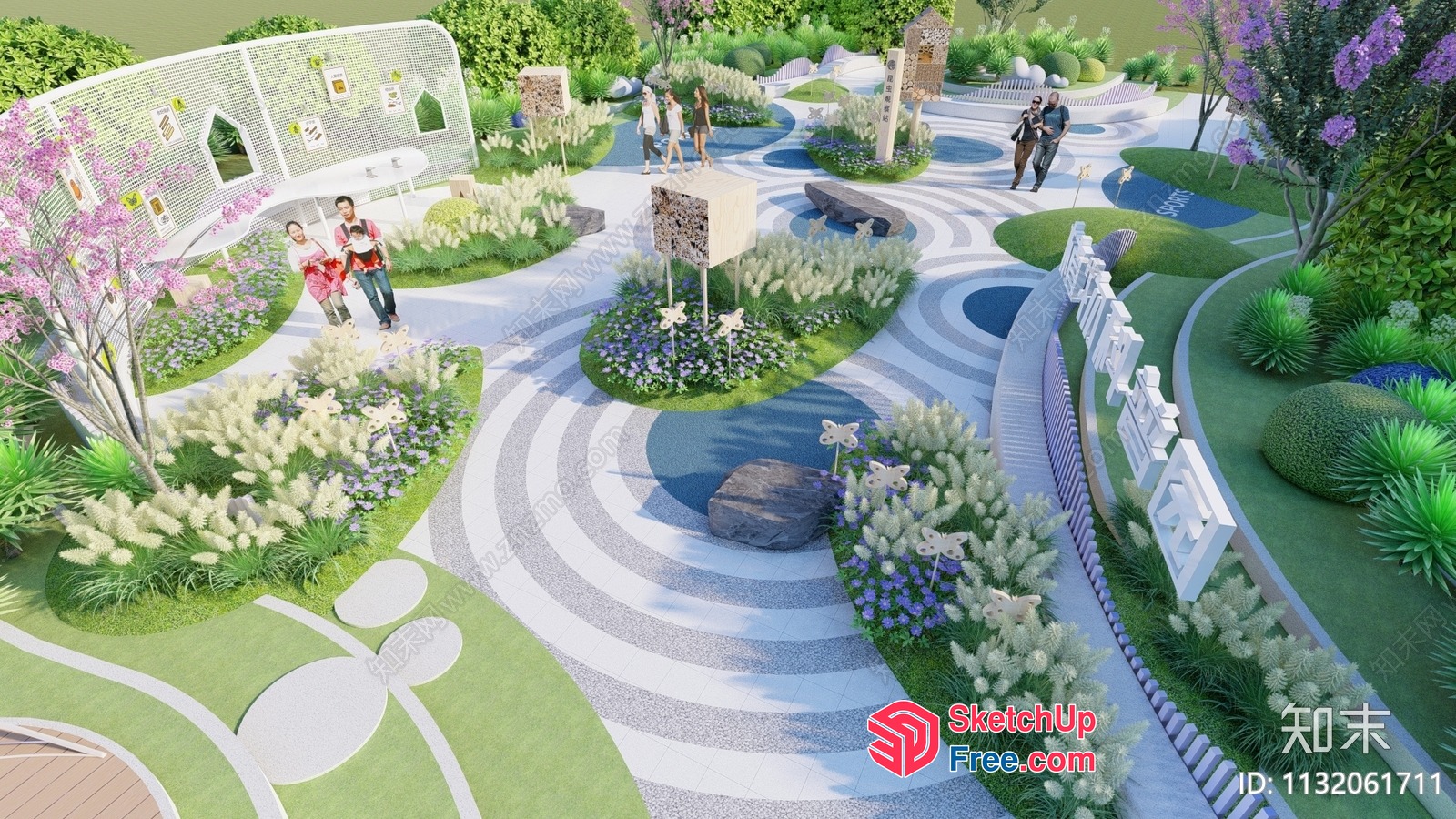 Serene Garden Oasis 3D SketchUp File