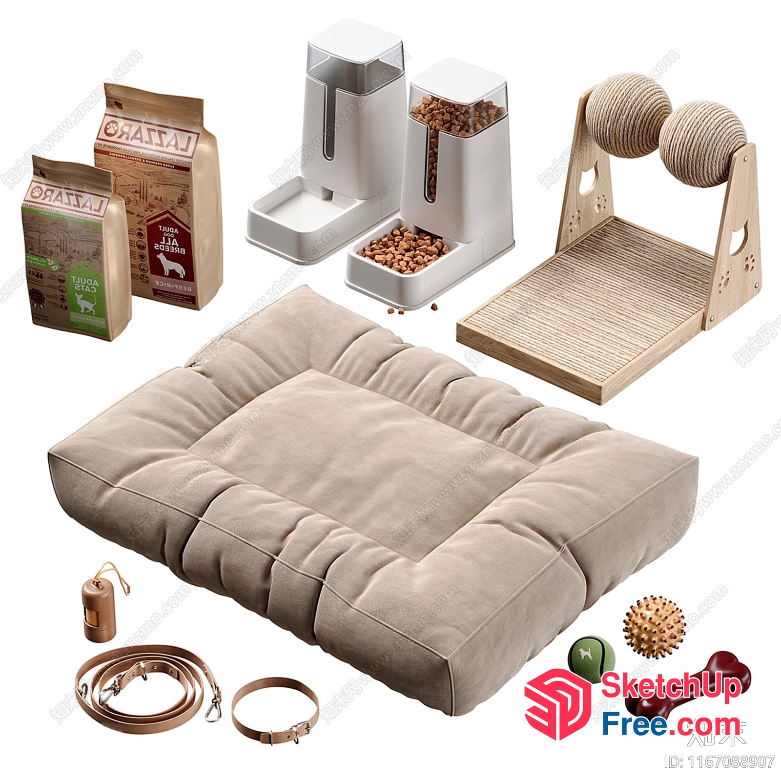 Pet Supplies And Furniture Collection 3D SketchUp File