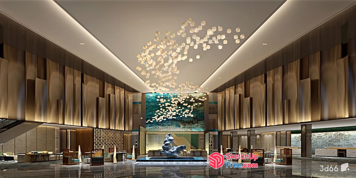 Modern Luxury Interior Design 3D SketchUp File
