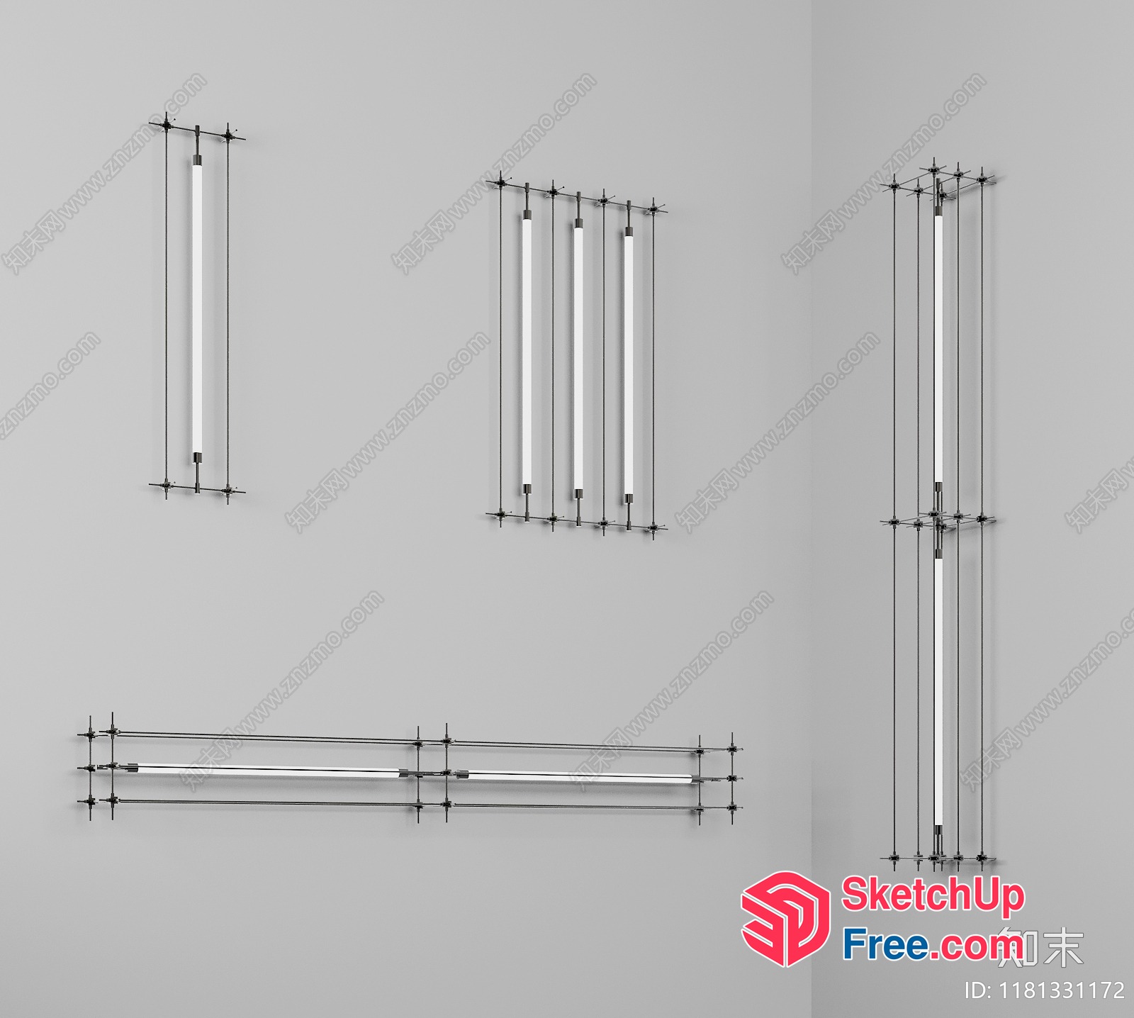 Railing And Stairs 3D SketchUp File