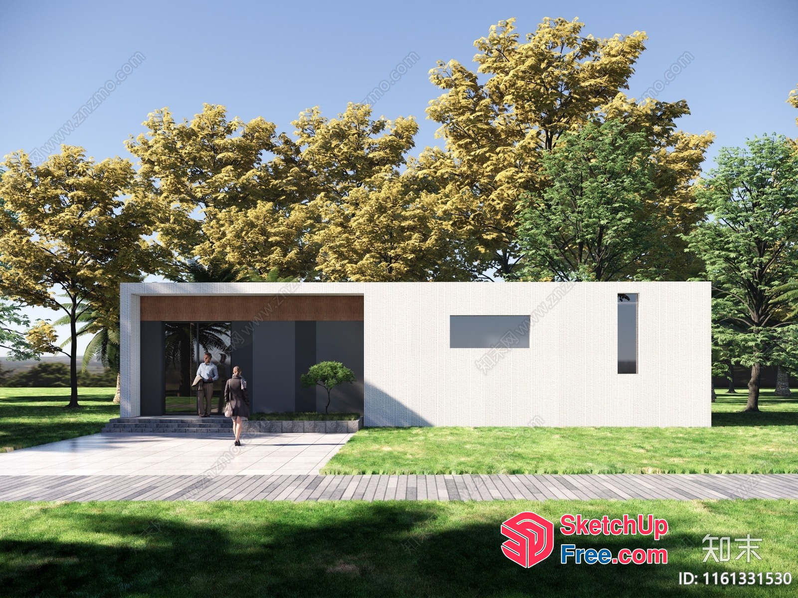 Modern Minimalist Exterior Villa Collection 3D SketchUp File