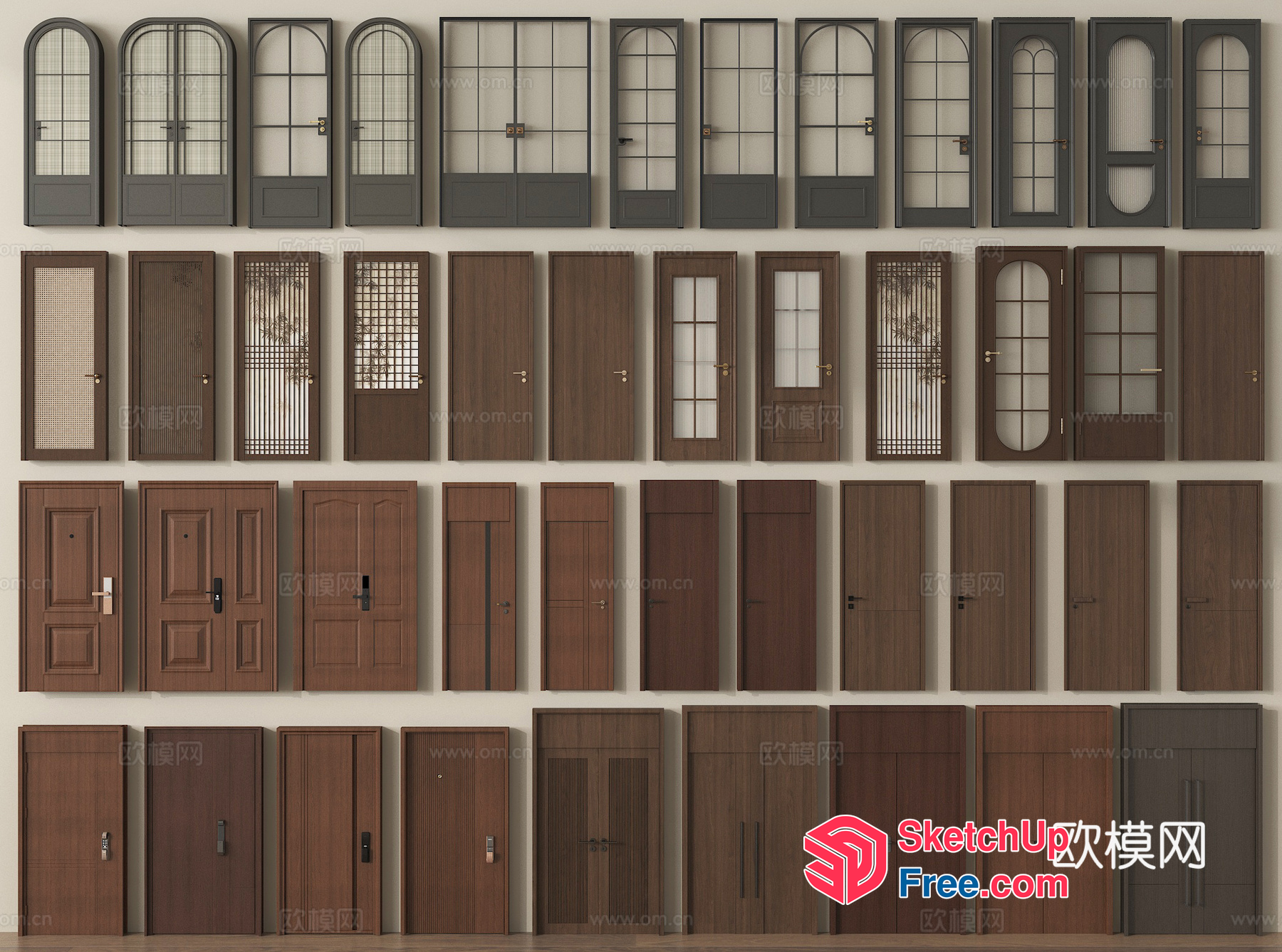 Collection Of Various Doors 3D SketchUp File