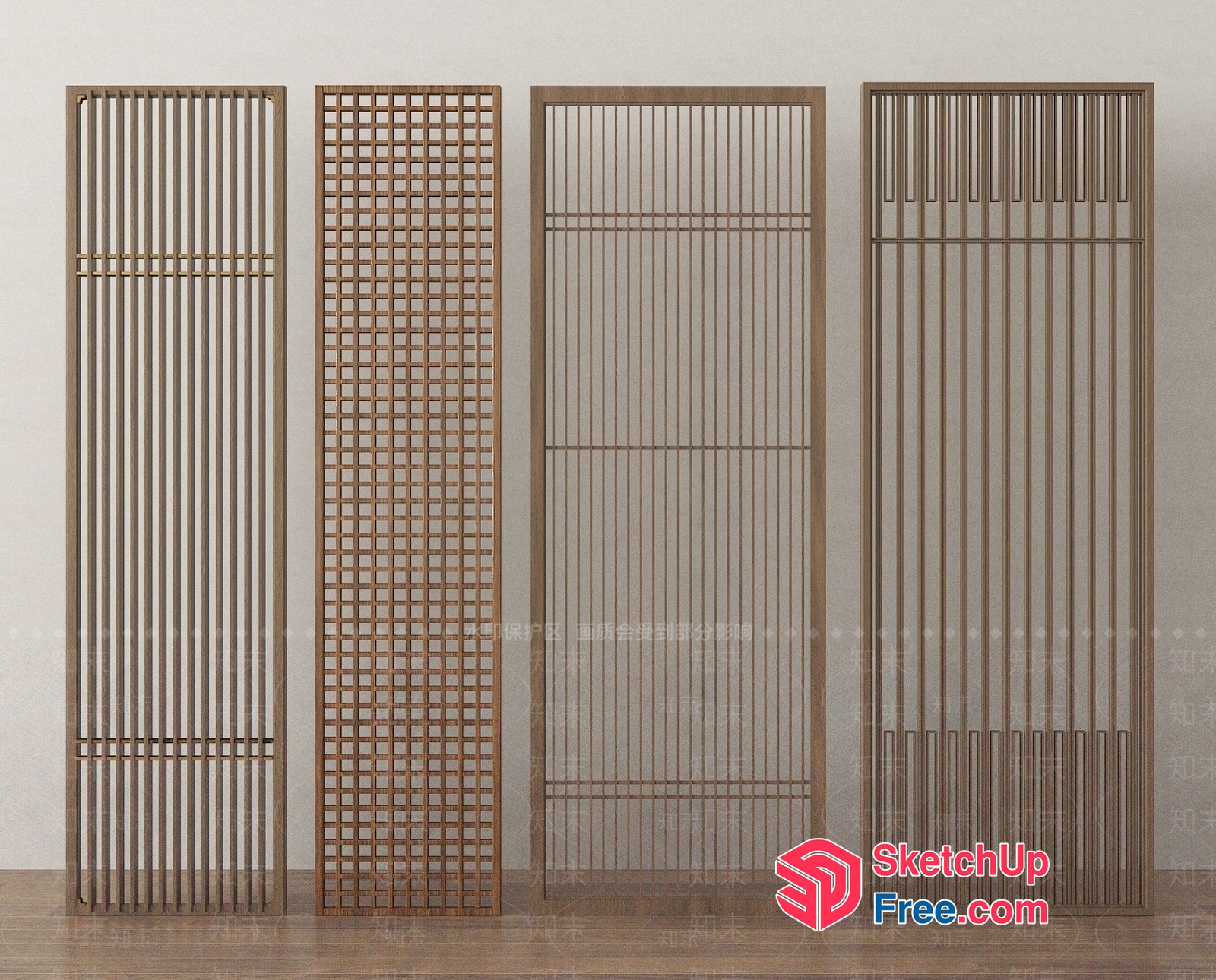 Partition Screen Collection 3D SketchUp File