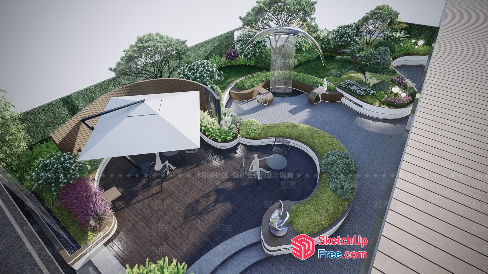 Outdoor Patio Furniture And Decor 3D SketchUp File