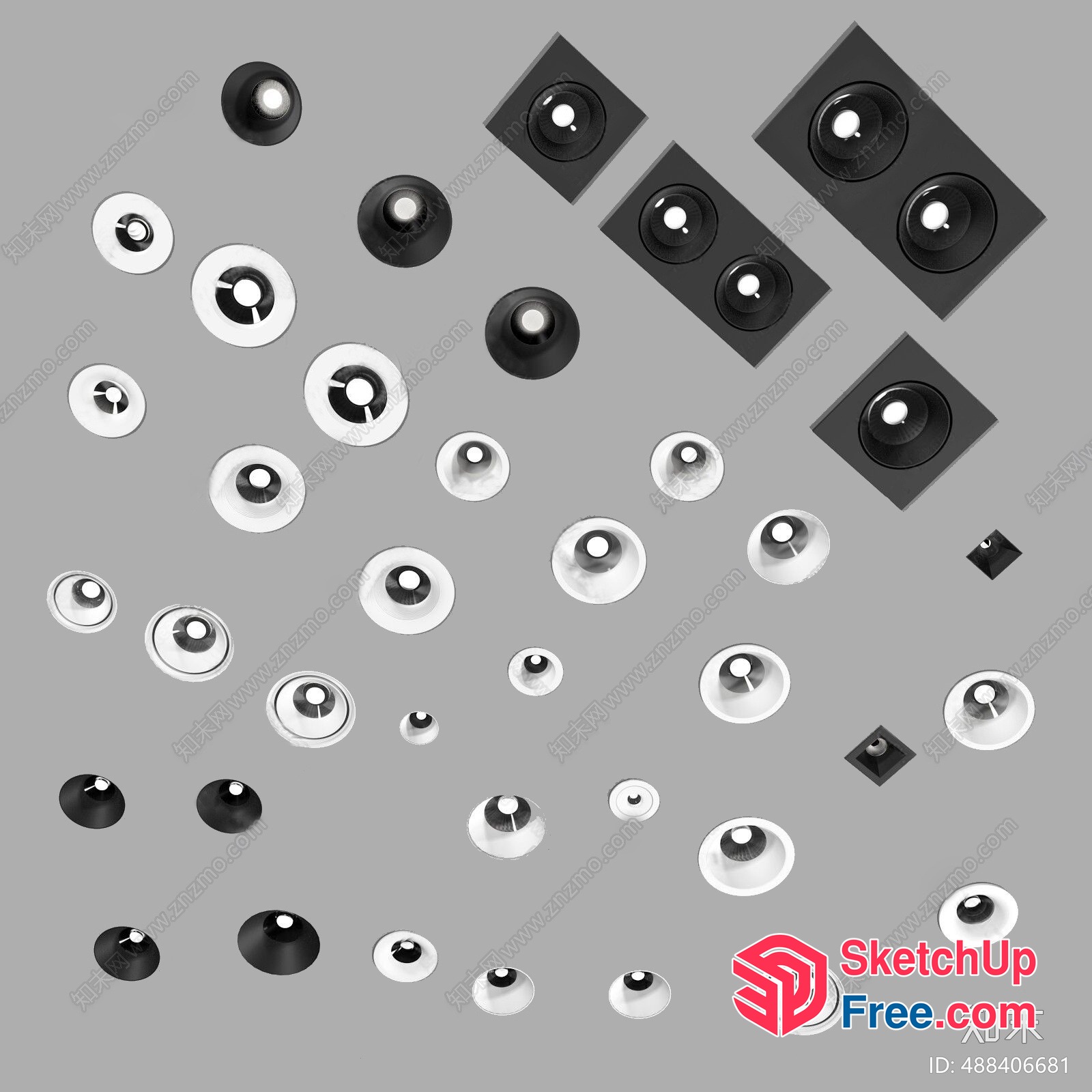 Ceiling Light Decorations 3D SketchUp File