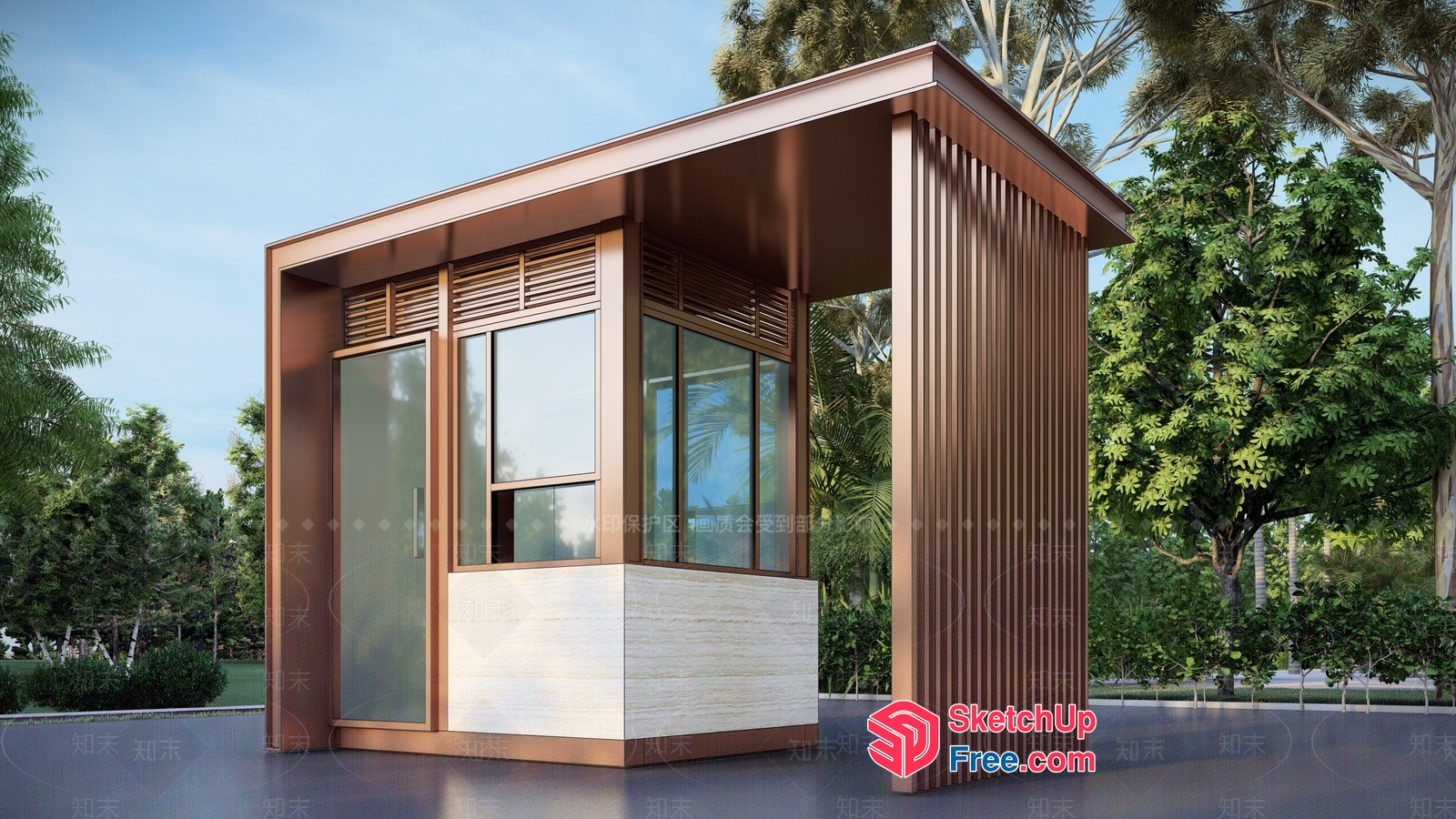 Exterior Modern Villa 3D SketchUp File