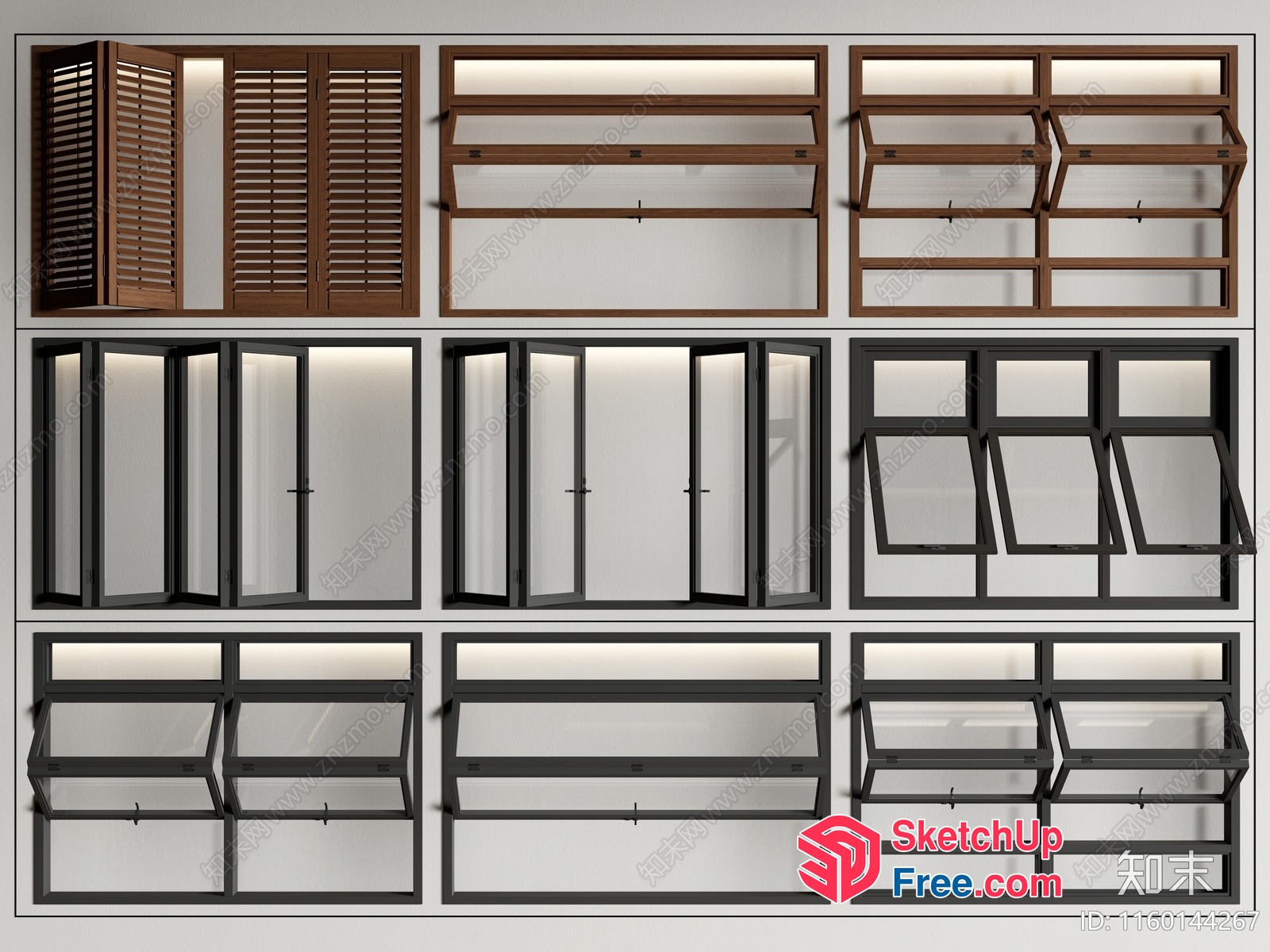 Window And Door Display Collection 3D SketchUp File