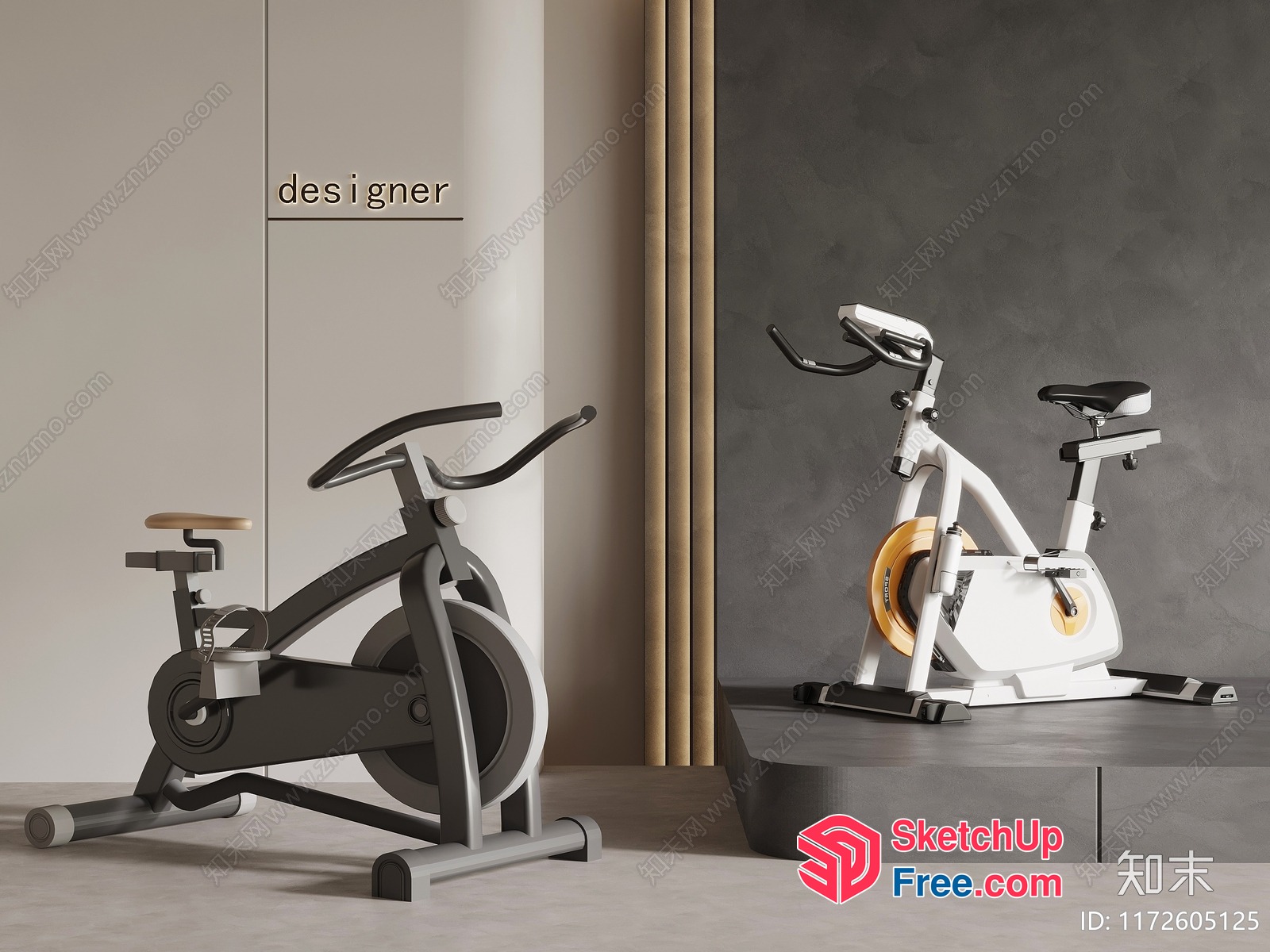 Modern Fitness Studio Interior 3D SketchUp File