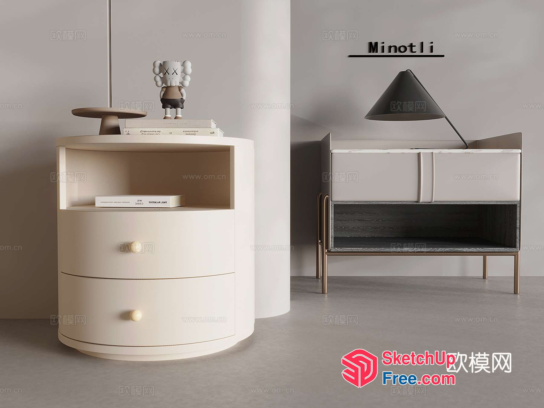 Modern Furniture Display 3D SketchUp File