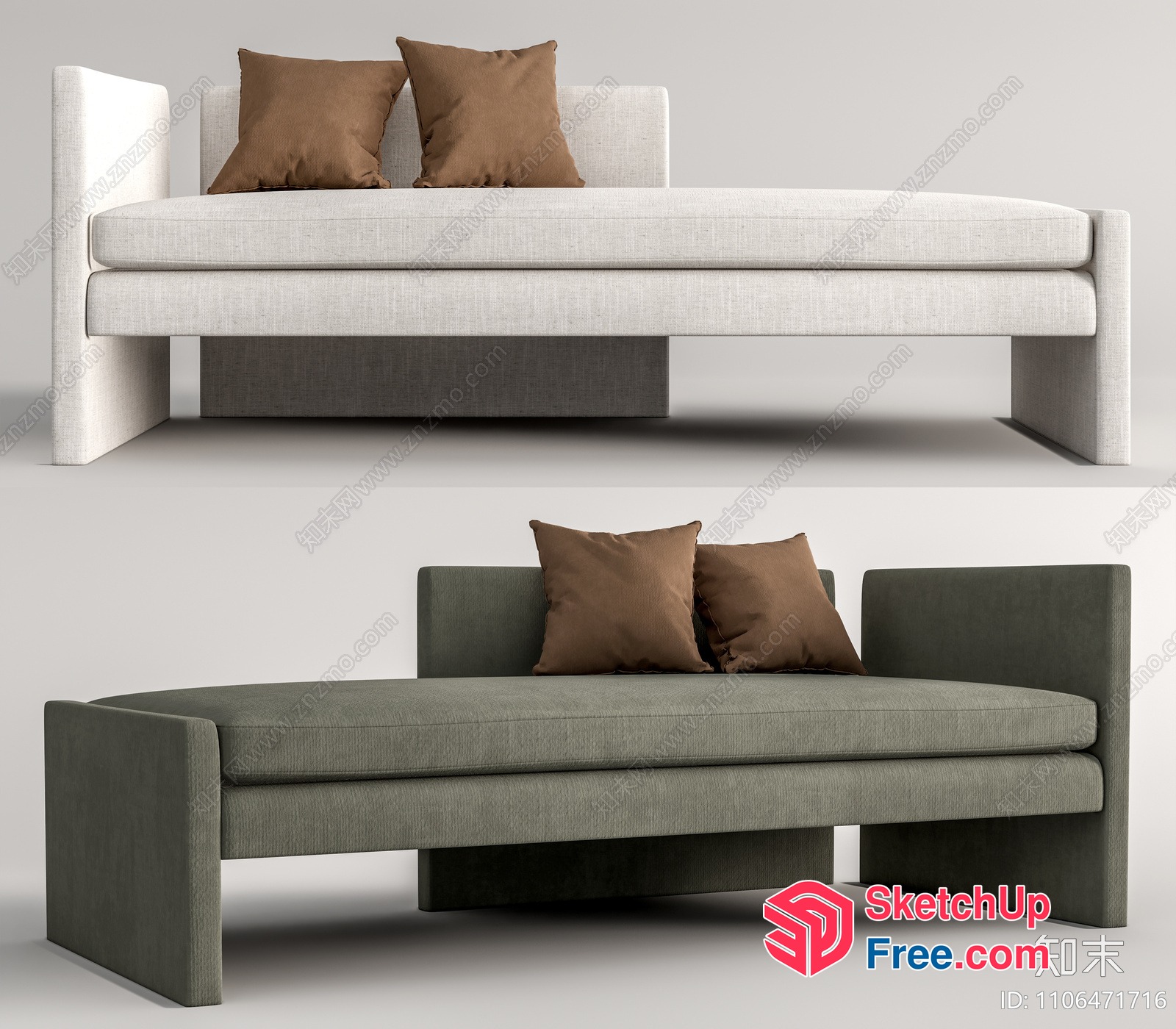 Modern Sofa And Bed Set 3D SketchUp File