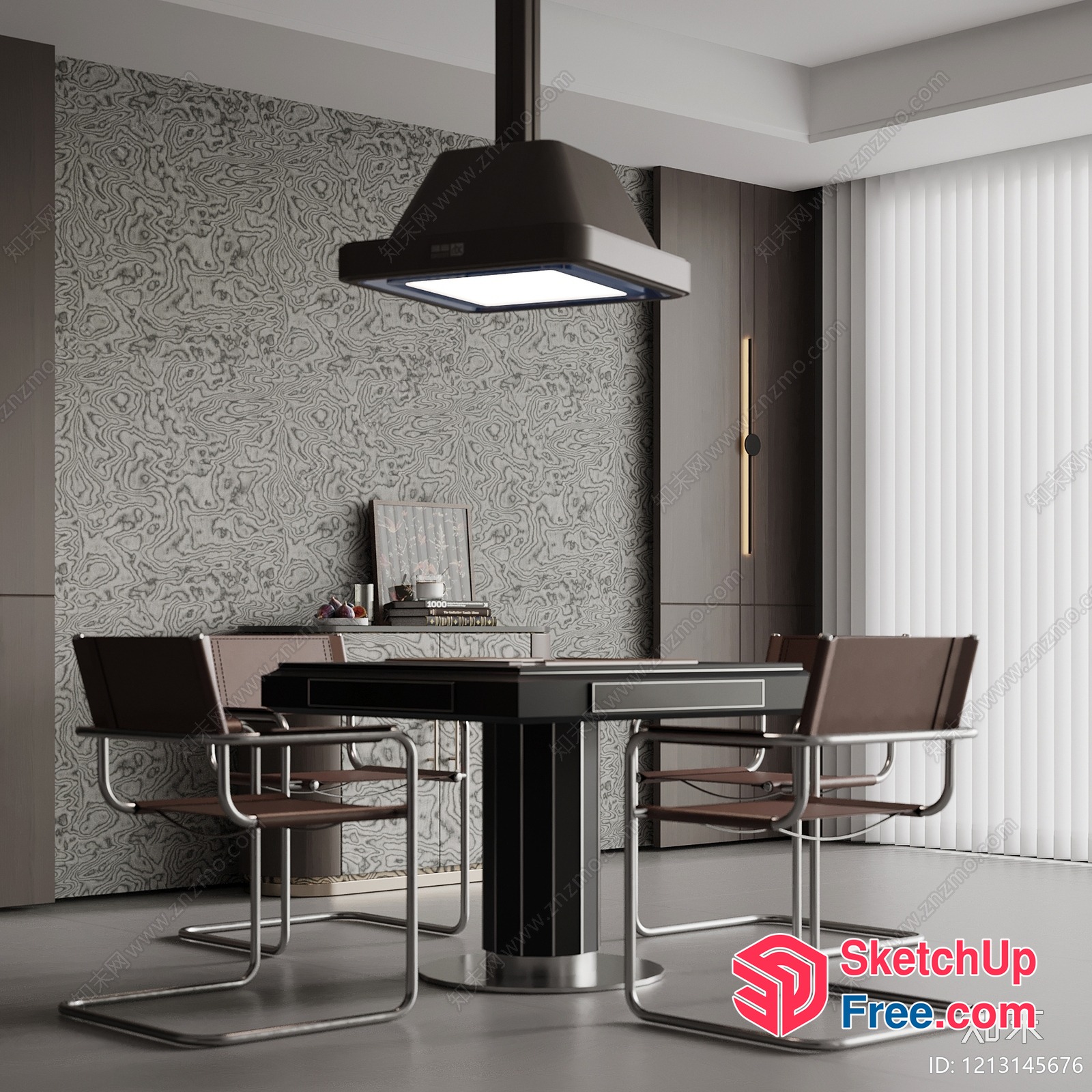 Modern Office Space With Sleek Furniture And Neutral Tones 3D SketchUp File