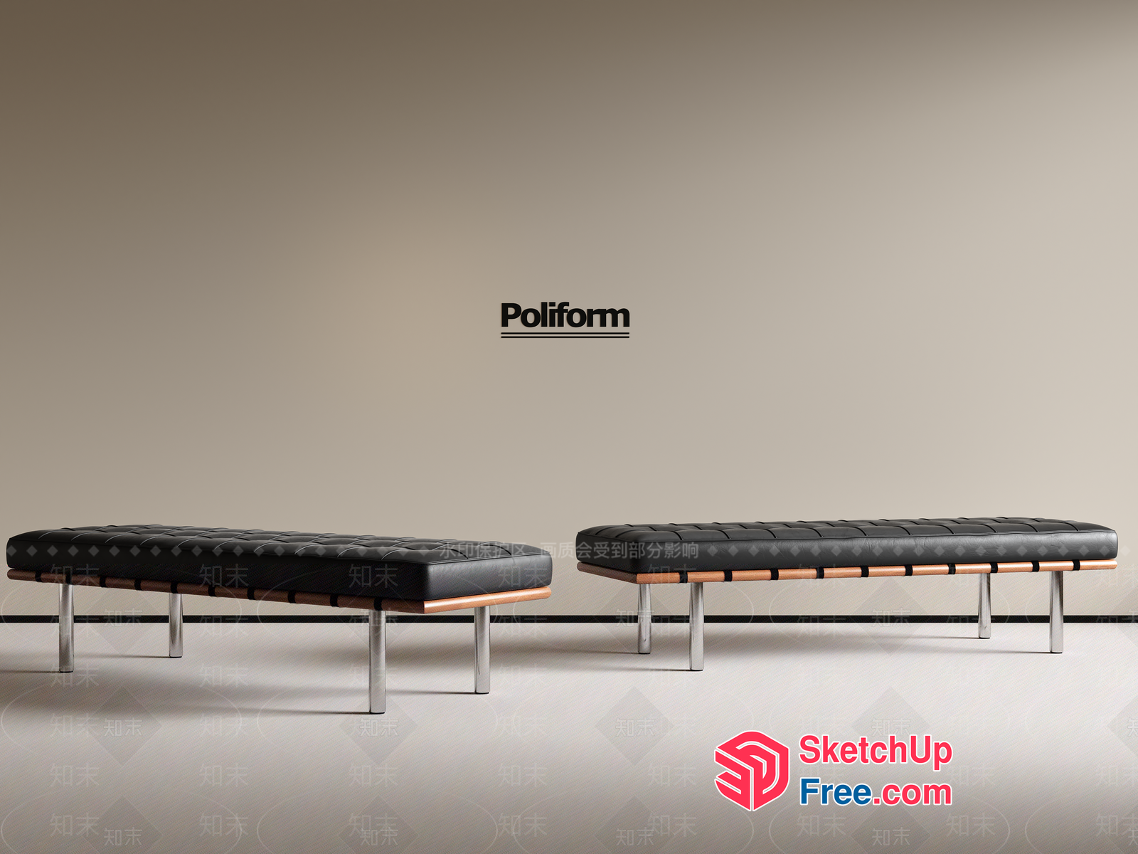 Poliform Furniture Collection 3D SketchUp File