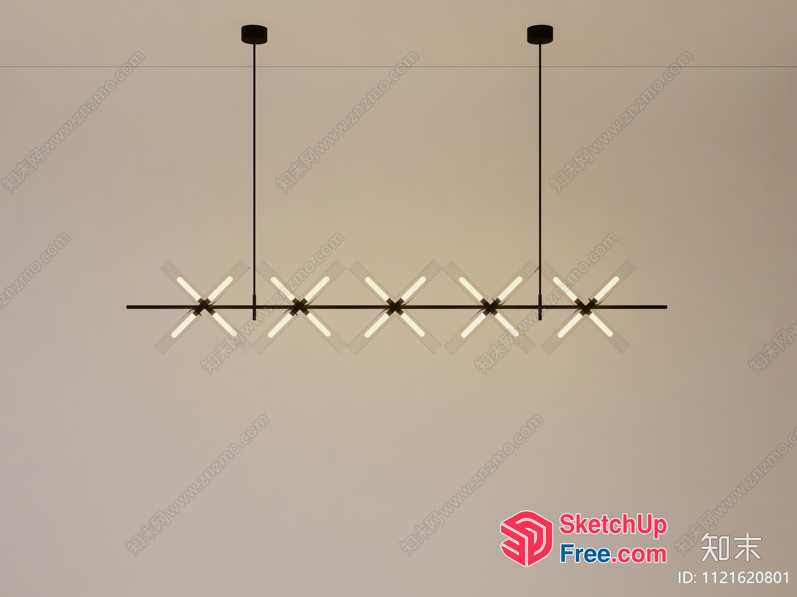 Modern Minimalist Lighting Fixture 3D SketchUp File