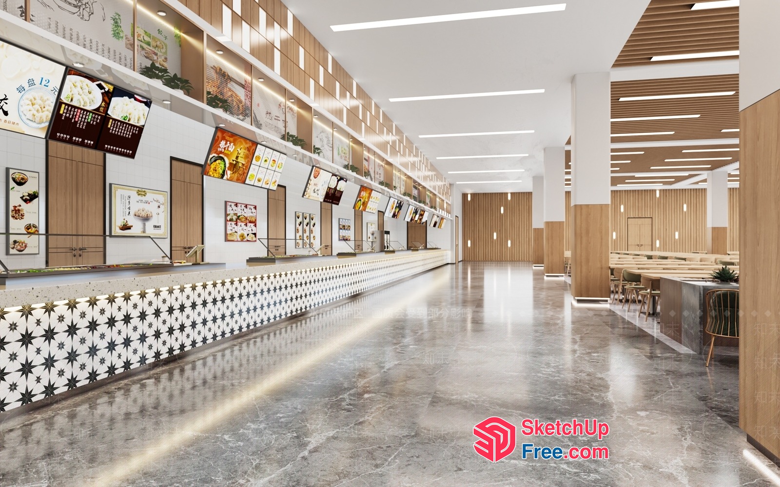 Modern Commercial Space With Sleek And Minimalist Design 3D SketchUp File
