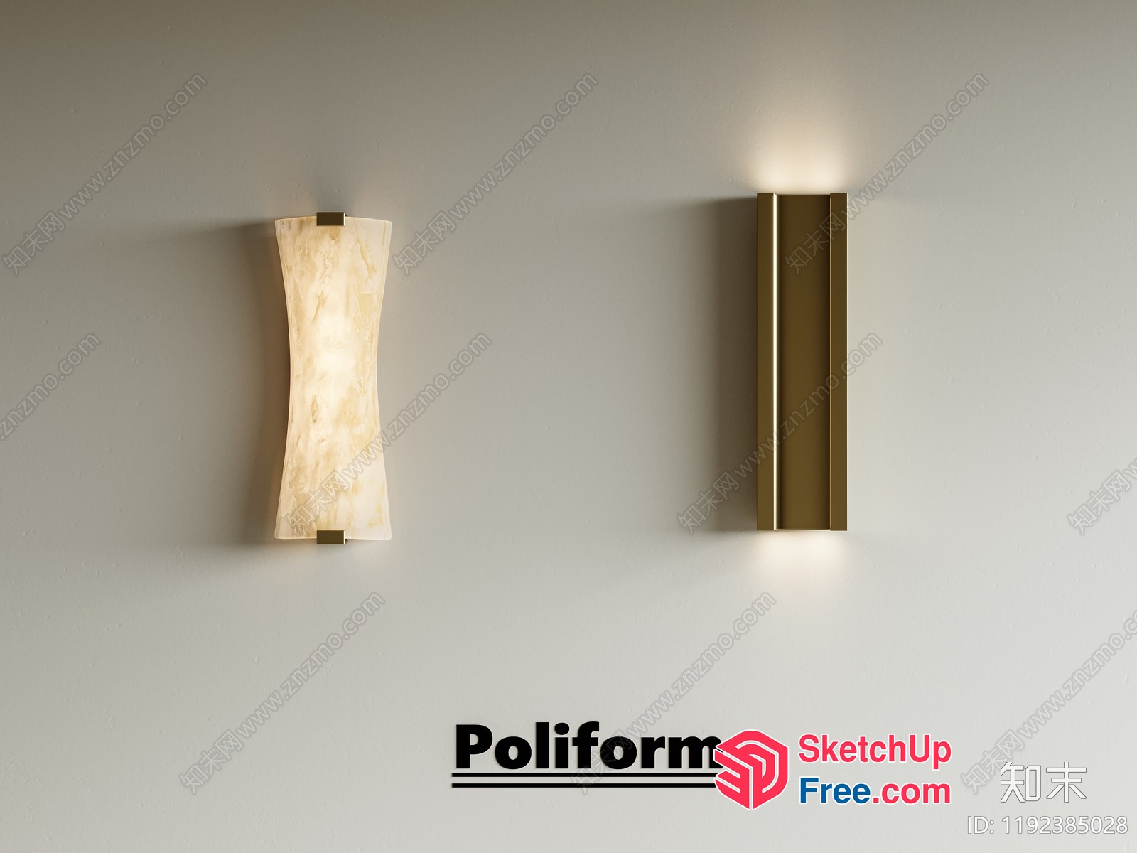 Poliform Sconce Lighting 3D SketchUp File