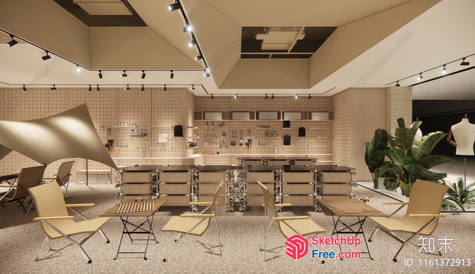 Modern Interior Design With Elegant Furniture And Lighting 3D SketchUp File