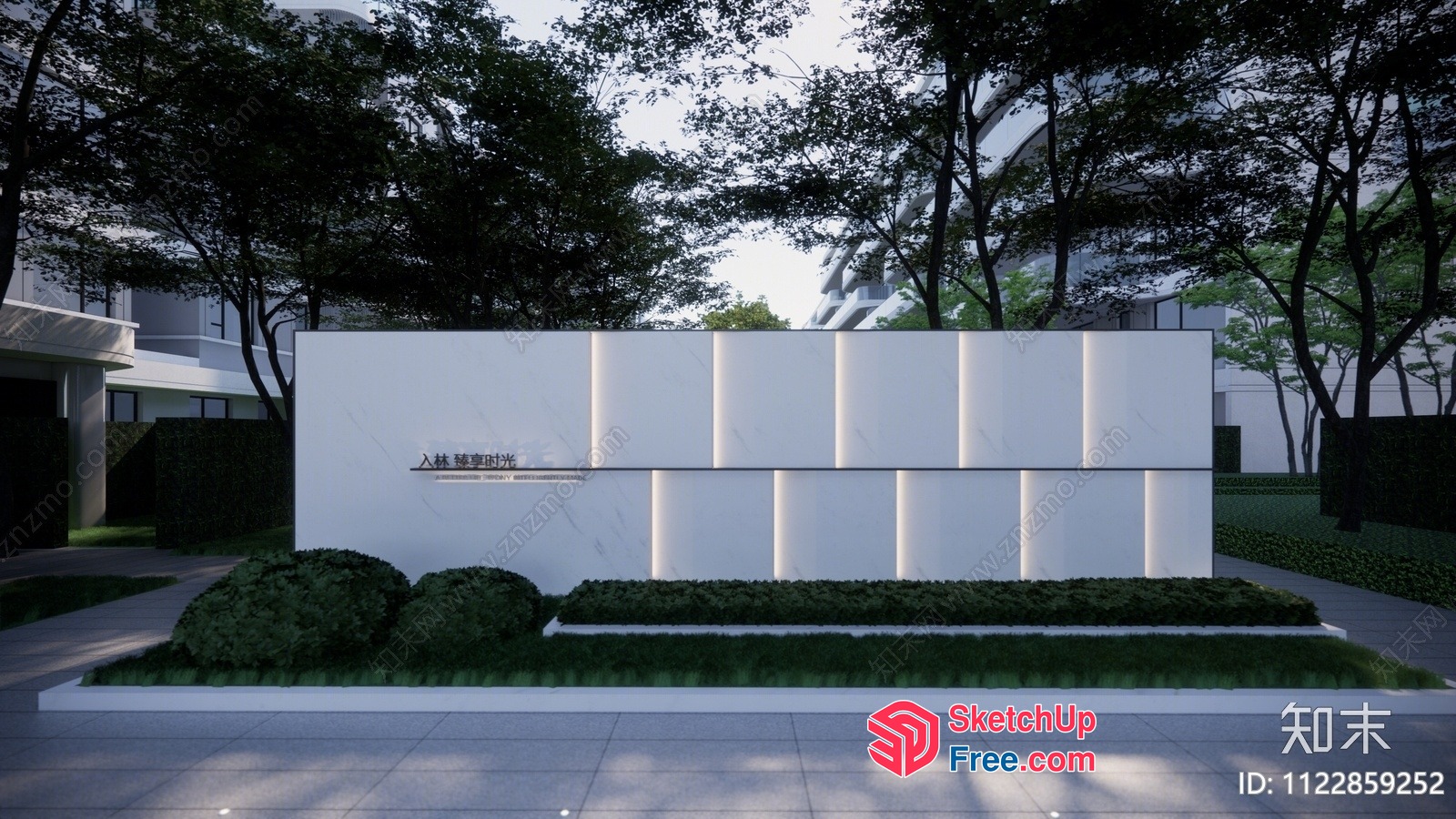 Modern Minimalist Exterior Design With Clean Lines 3D SketchUp File