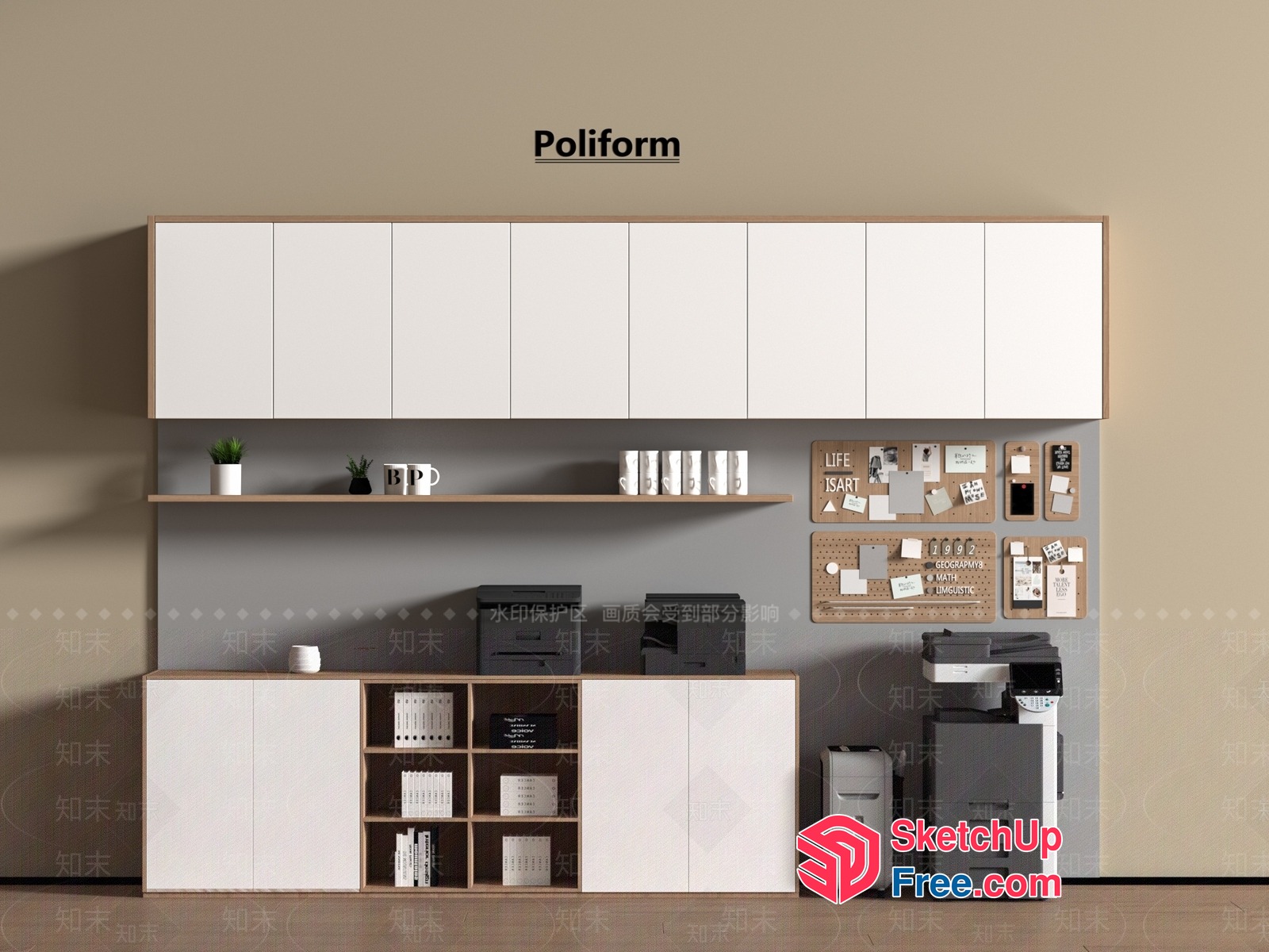 Office Furniture And Decor 3D SketchUp File