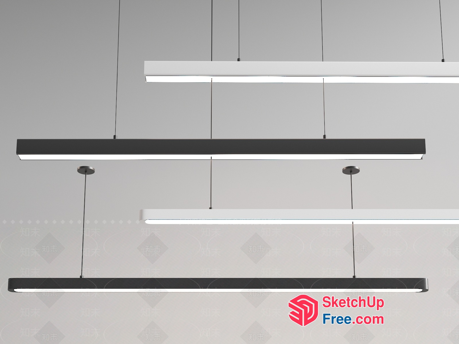 Modern Hanging Light Fixtures For Contemporary Spaces 3D SketchUp File