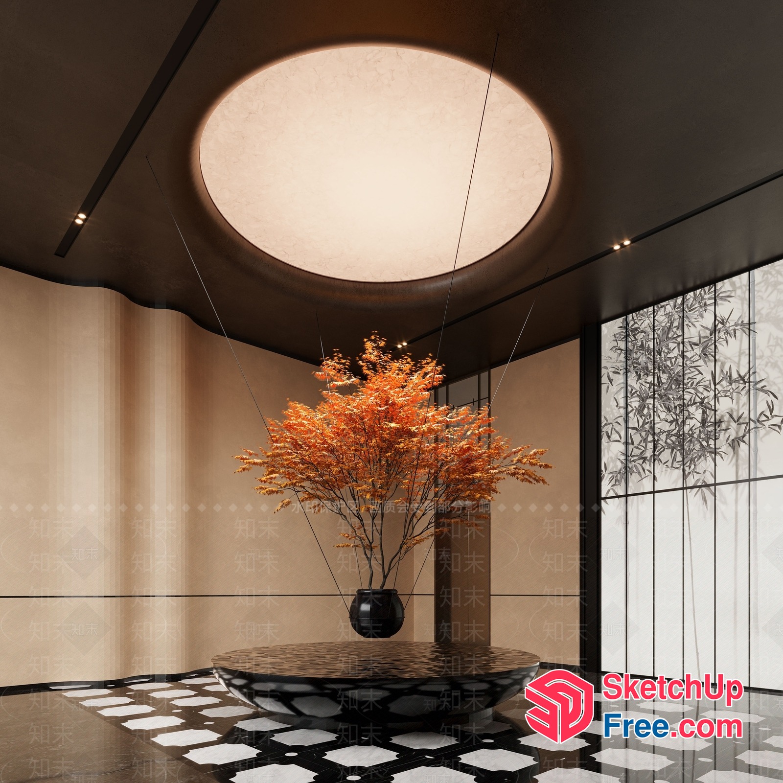 Elegant Modern Minimalist Interior Design 3D SketchUp File